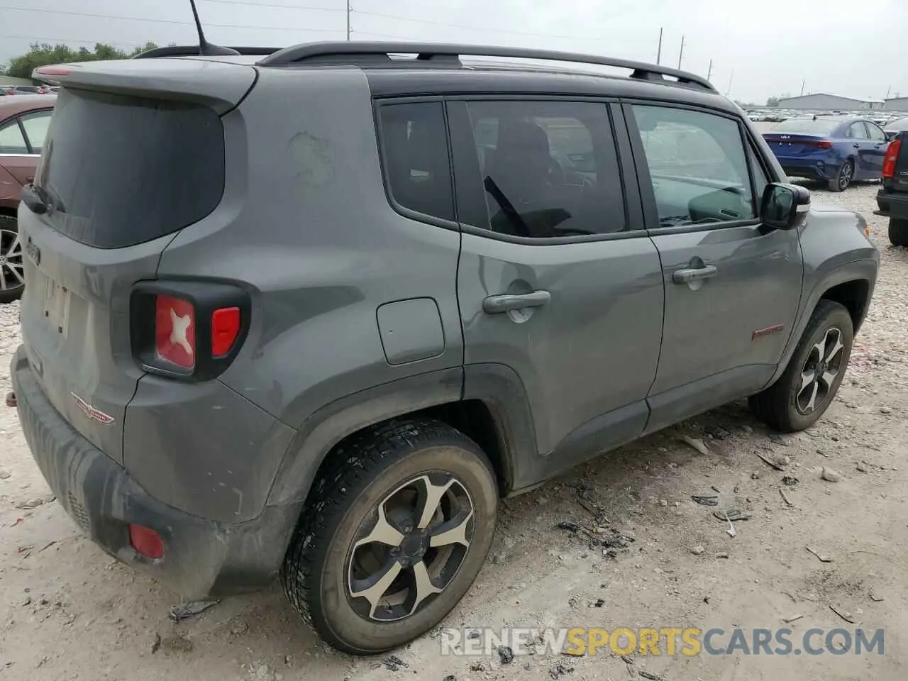 3 fotografías del automóvil dañado ZACNJDC14NPN63646 JEEP RENEGADE 2022