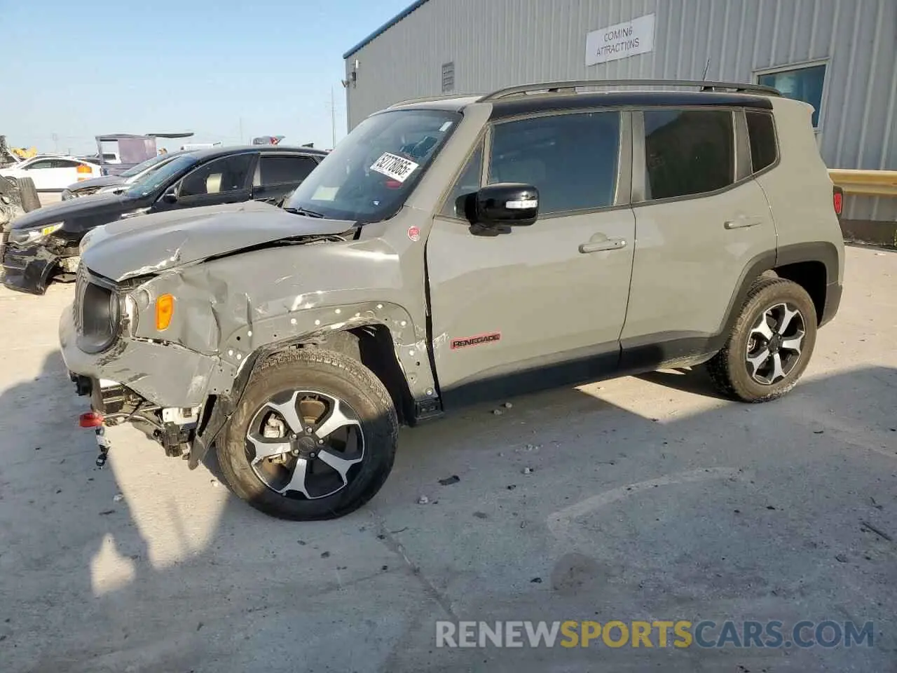 1 fotografías del automóvil dañado ZACNJDC19NPN63173 JEEP RENEGADE 2022