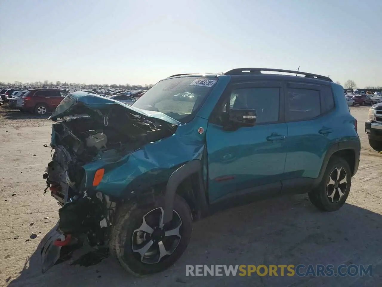 1 fotografías del automóvil dañado ZACNJDC19NPN67837 JEEP RENEGADE 2022
