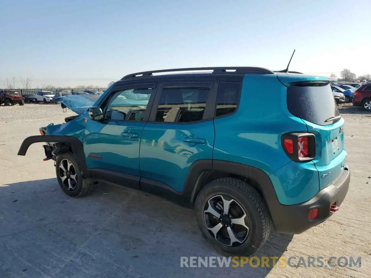 2 fotografías del automóvil dañado ZACNJDC19NPN67837 JEEP RENEGADE 2022