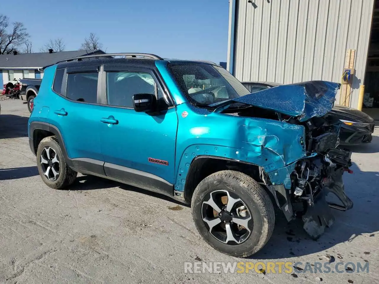 4 fotografías del automóvil dañado ZACNJDC19NPN67837 JEEP RENEGADE 2022