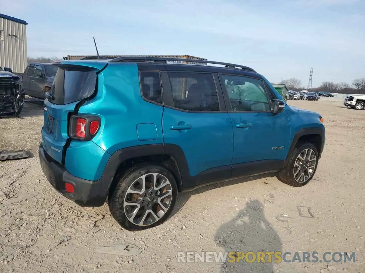 3 fotografías del automóvil dañado ZACNJDD14NPN62334 JEEP RENEGADE 2022