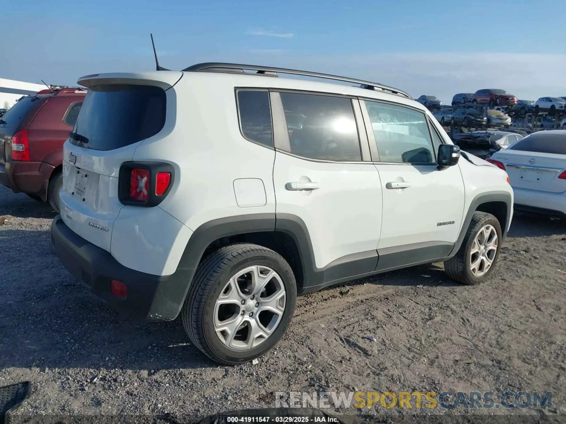 4 fotografías del automóvil dañado ZACNJDD18NPN90248 JEEP RENEGADE 2022