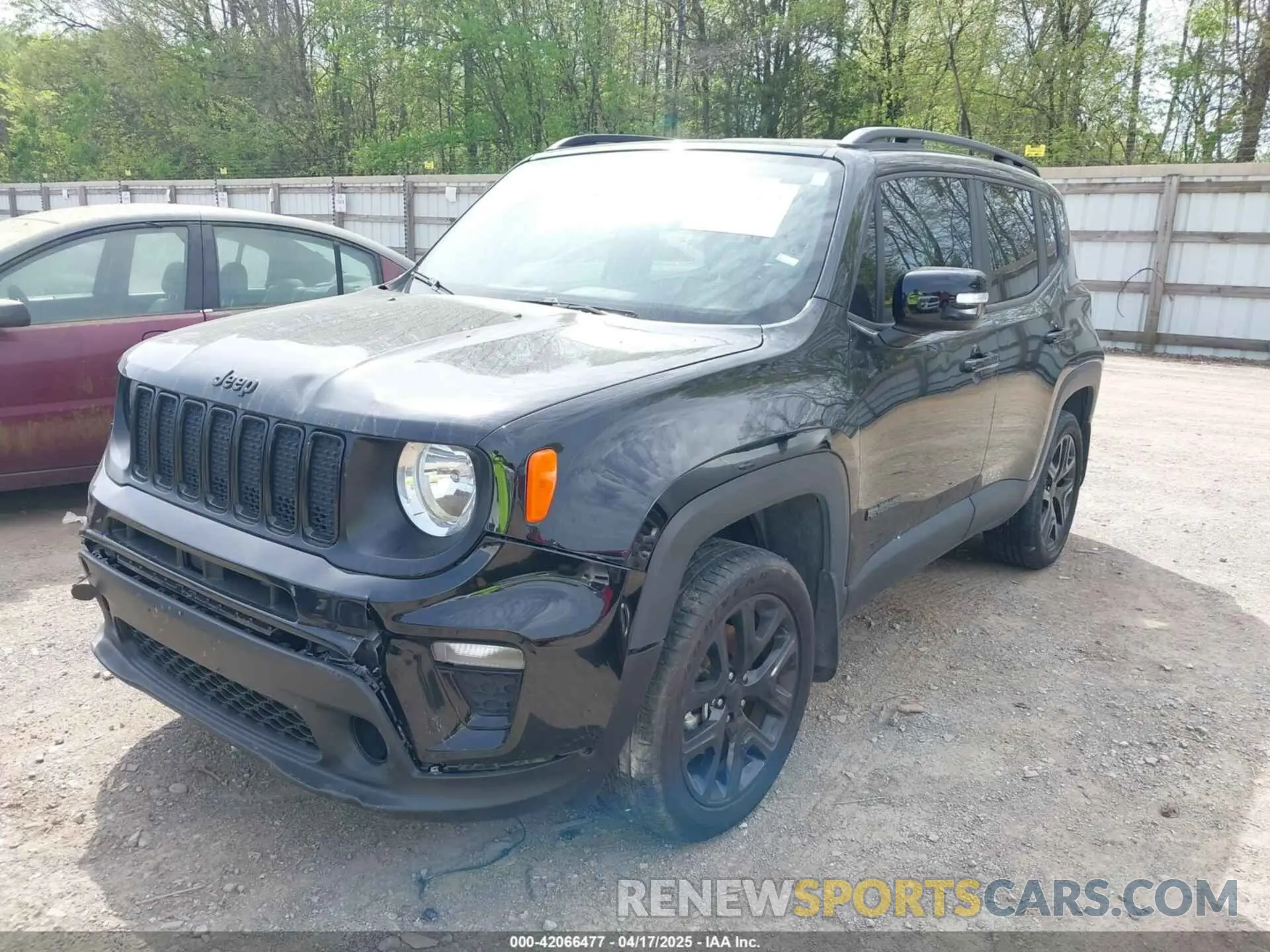 2 fotografías del automóvil dañado ZACNJDE18NPN80964 JEEP RENEGADE 2022