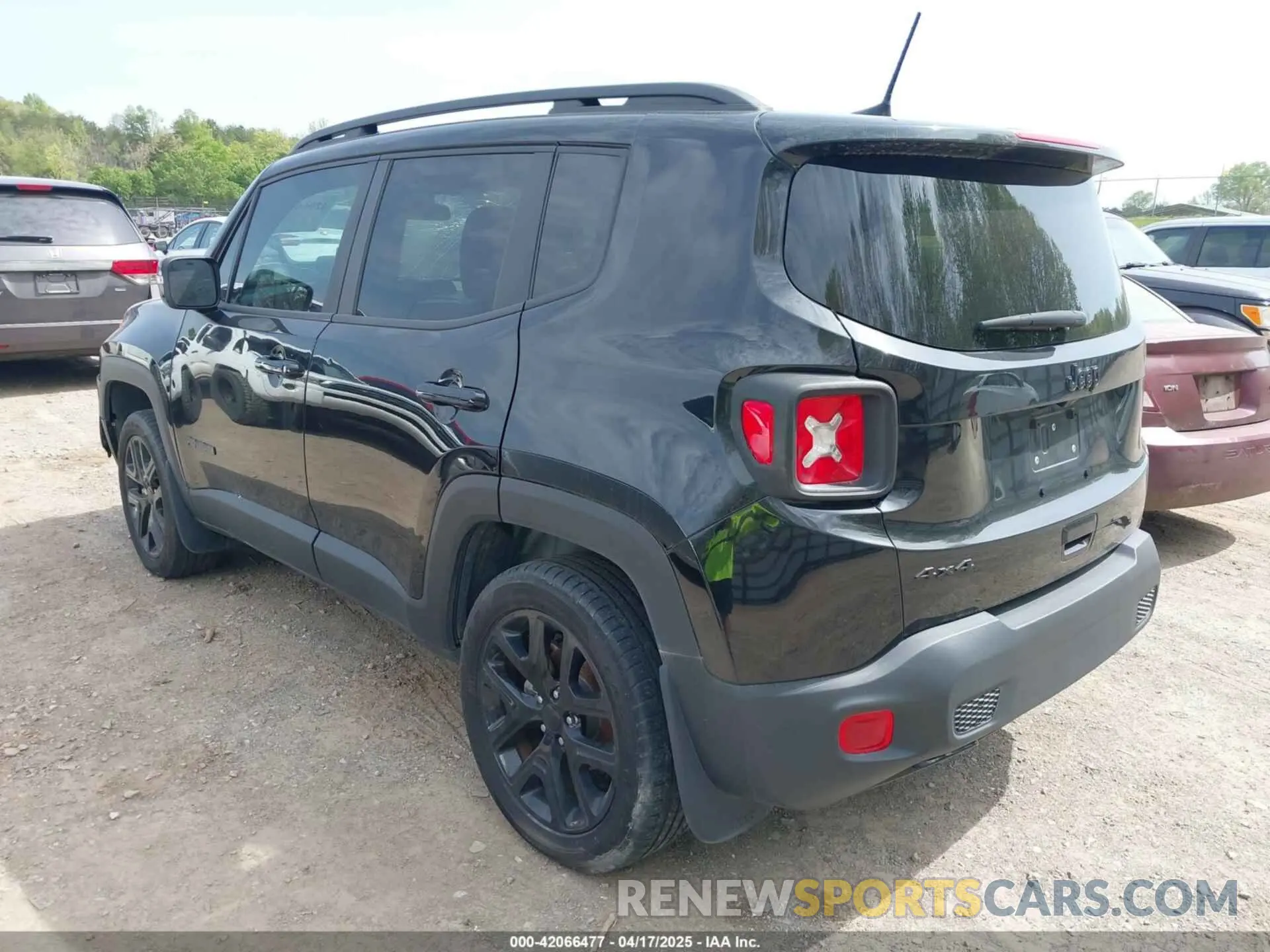 3 fotografías del automóvil dañado ZACNJDE18NPN80964 JEEP RENEGADE 2022