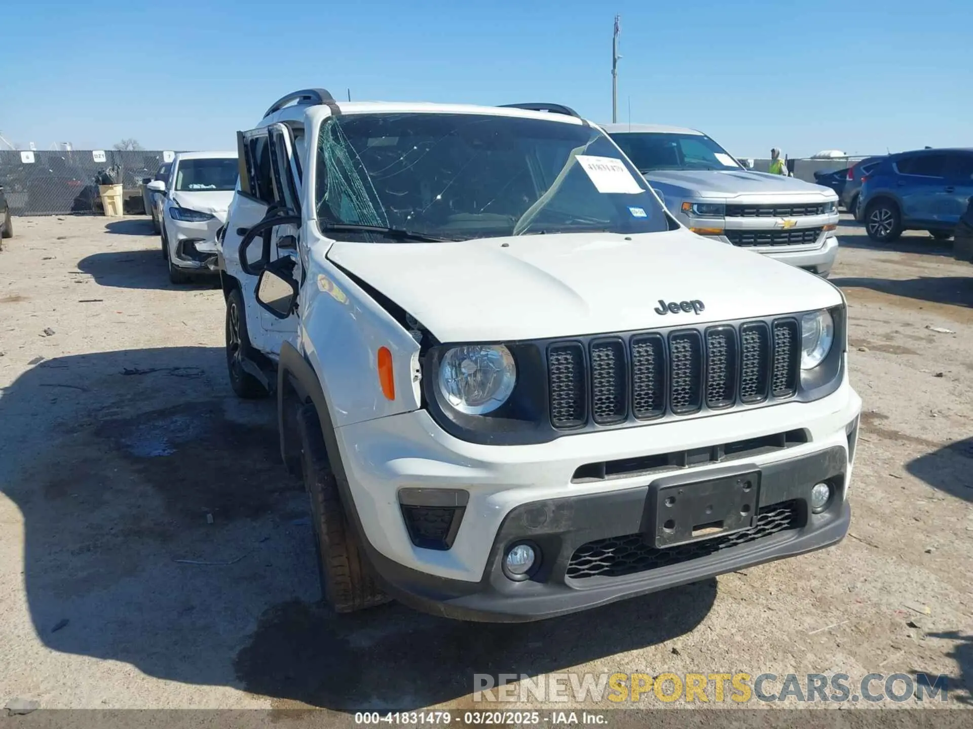 1 fotografías del automóvil dañado ZACNJDE1XNPN71389 JEEP RENEGADE 2022