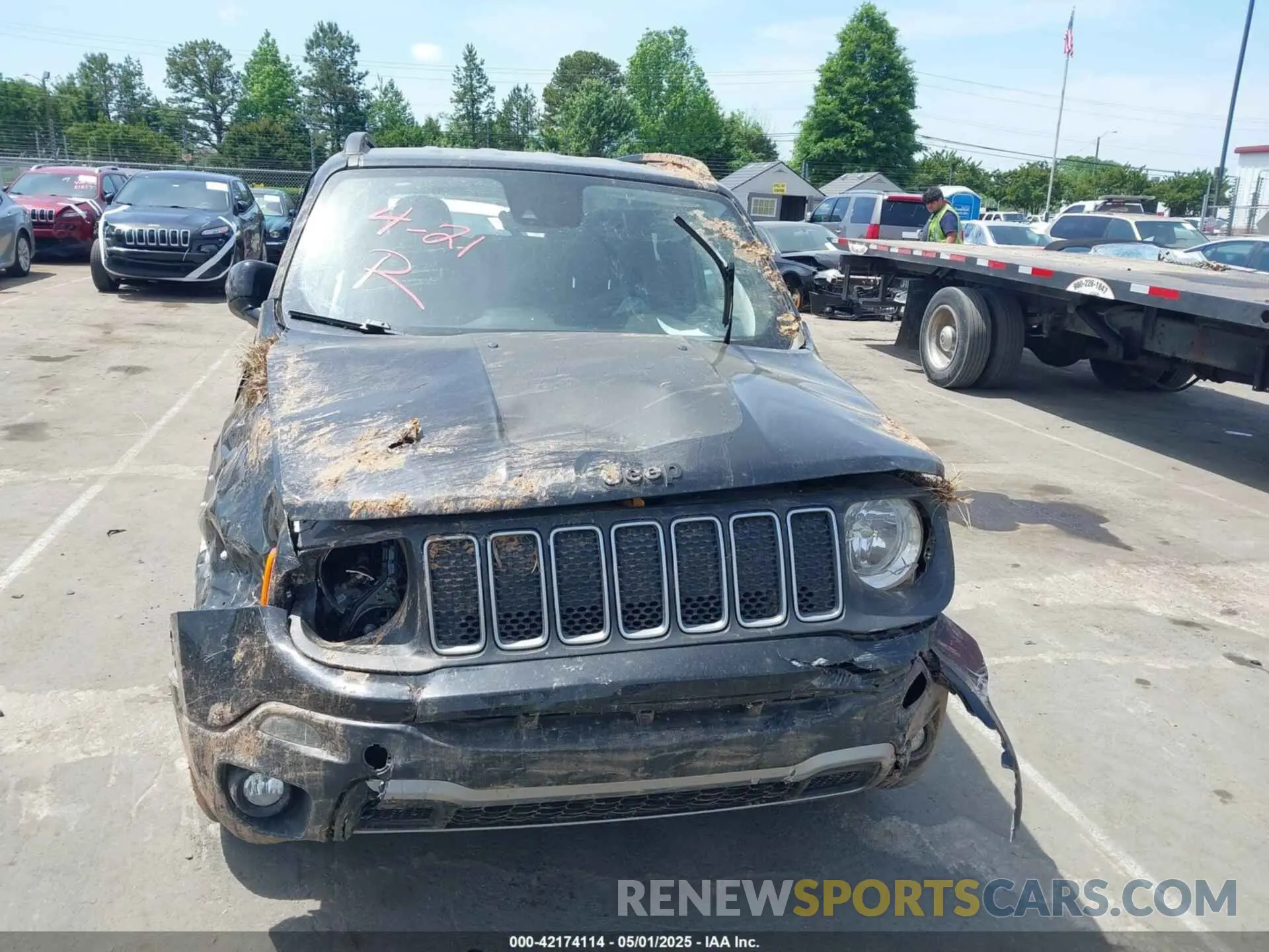 12 fotografías del automóvil dañado ZACNJDB10PPP71320 JEEP RENEGADE 2023