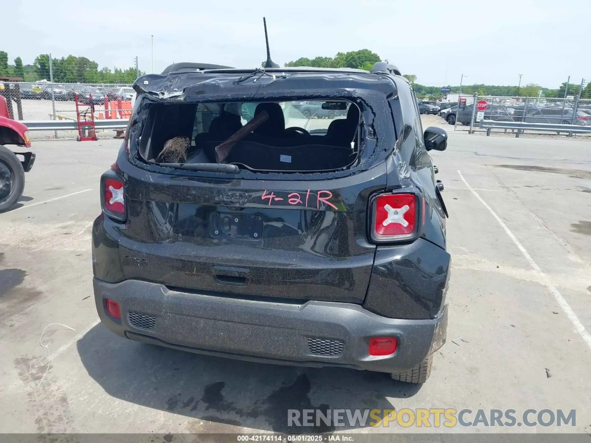 16 fotografías del automóvil dañado ZACNJDB10PPP71320 JEEP RENEGADE 2023
