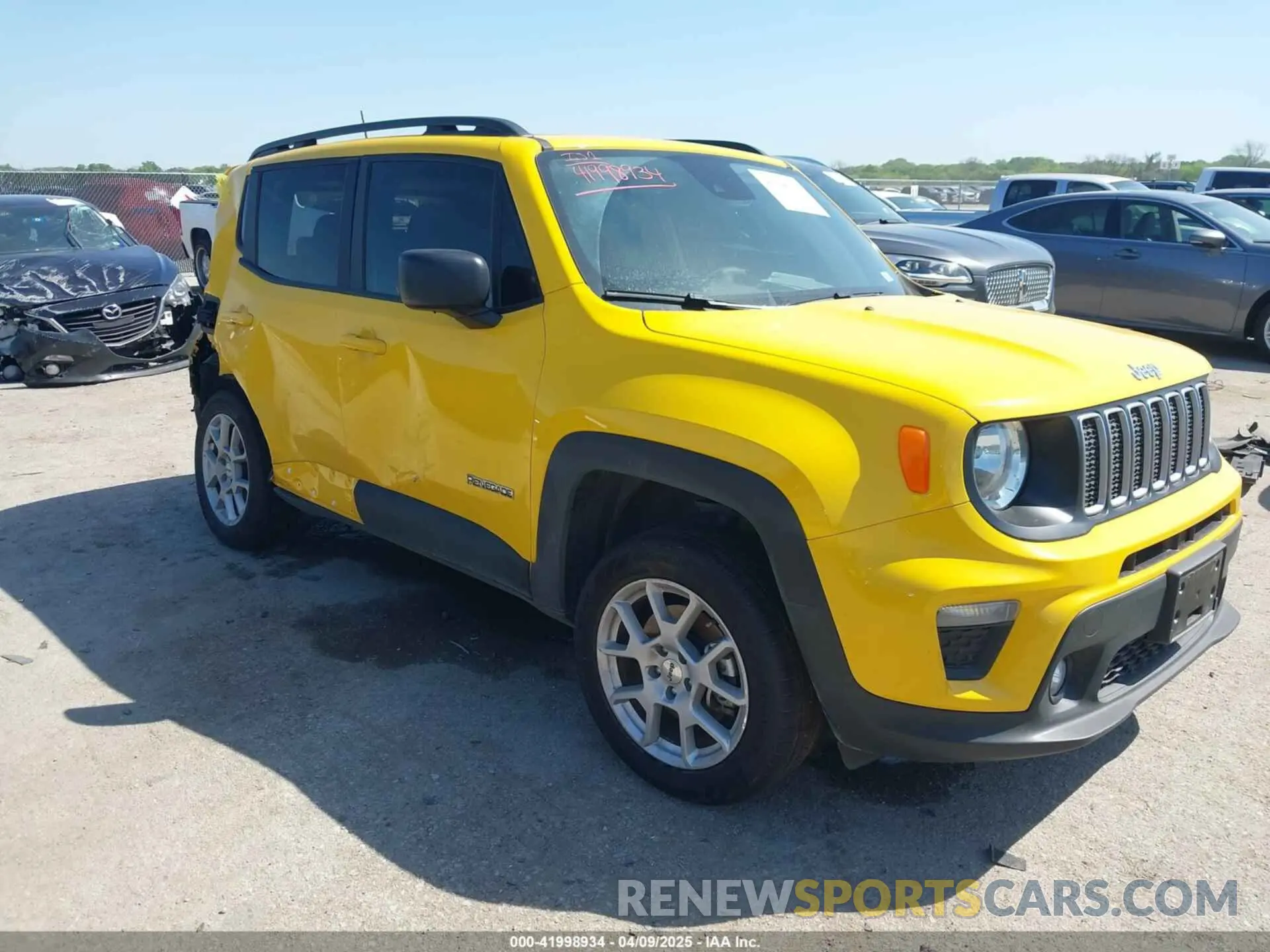 1 fotografías del automóvil dañado ZACNJDB11PPP62206 JEEP RENEGADE 2023