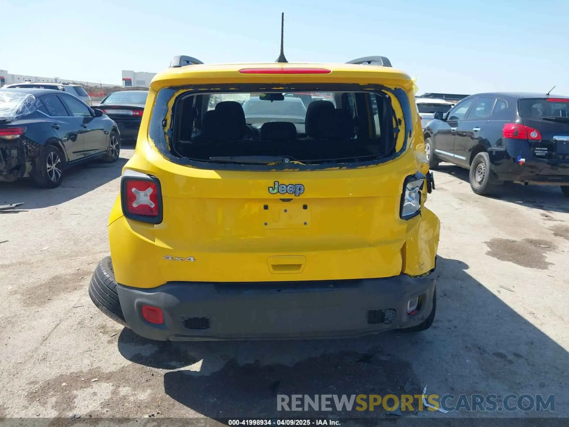 17 fotografías del automóvil dañado ZACNJDB11PPP62206 JEEP RENEGADE 2023