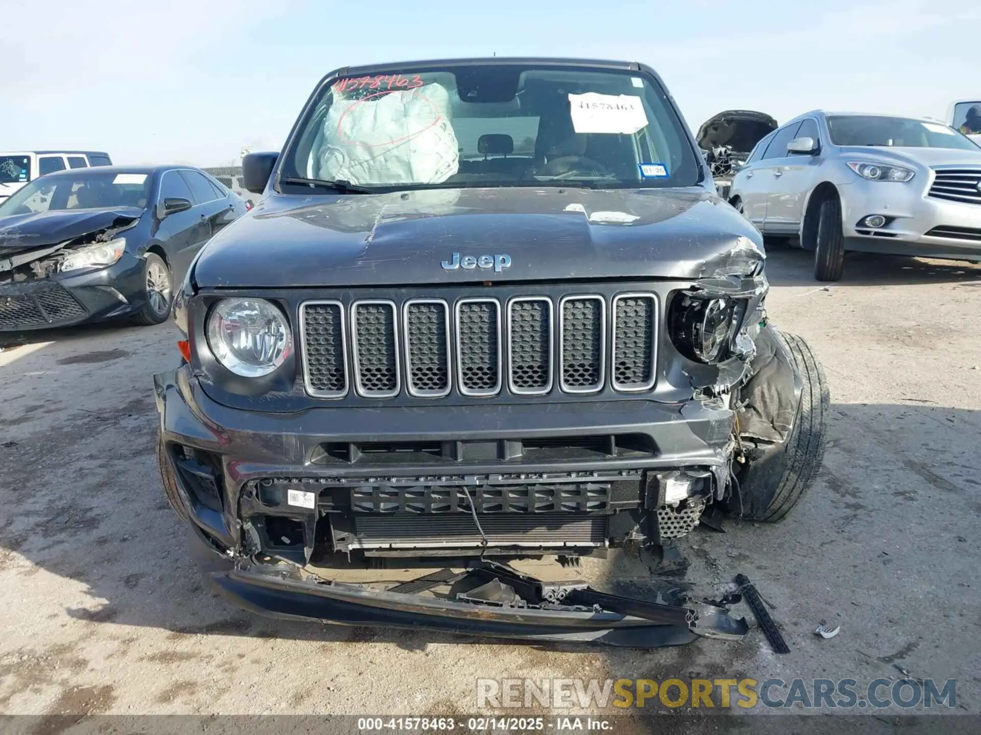 11 fotografías del automóvil dañado ZACNJDB12PPP60061 JEEP RENEGADE 2023