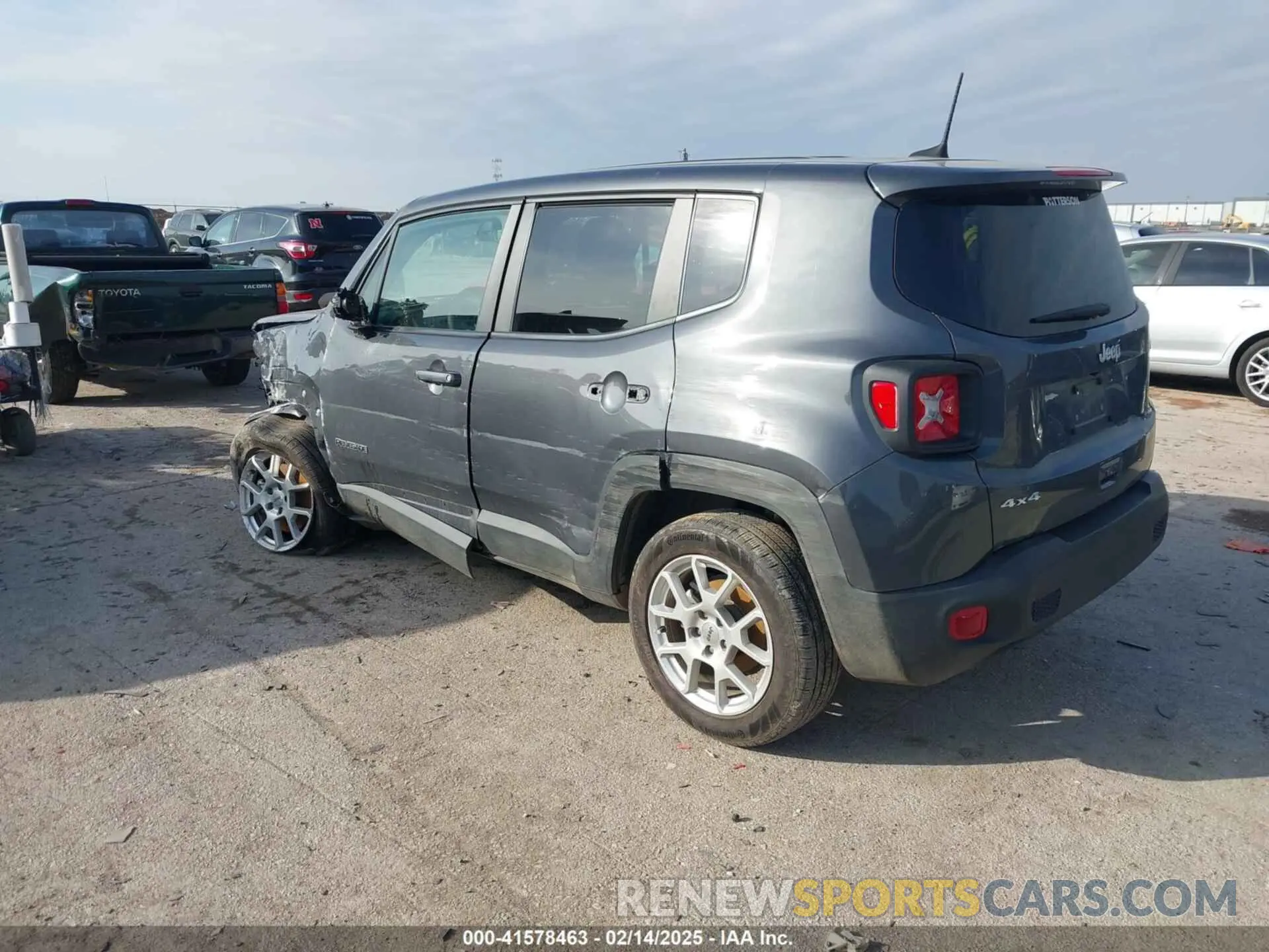 3 fotografías del automóvil dañado ZACNJDB12PPP60061 JEEP RENEGADE 2023