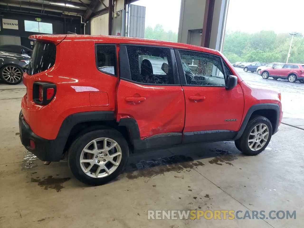 3 fotografías del automóvil dañado ZACNJDB12PPP70704 JEEP RENEGADE 2023
