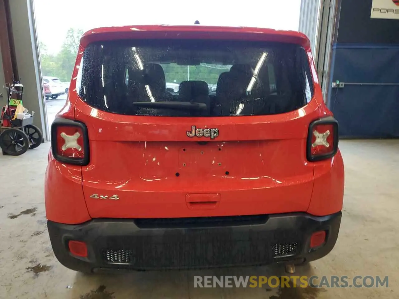 6 fotografías del automóvil dañado ZACNJDB12PPP70704 JEEP RENEGADE 2023