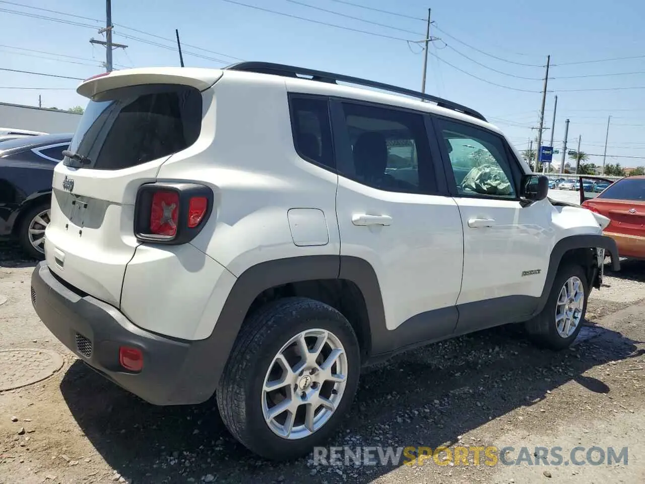 3 fotografías del automóvil dañado ZACNJDB13PPP25545 JEEP RENEGADE 2023