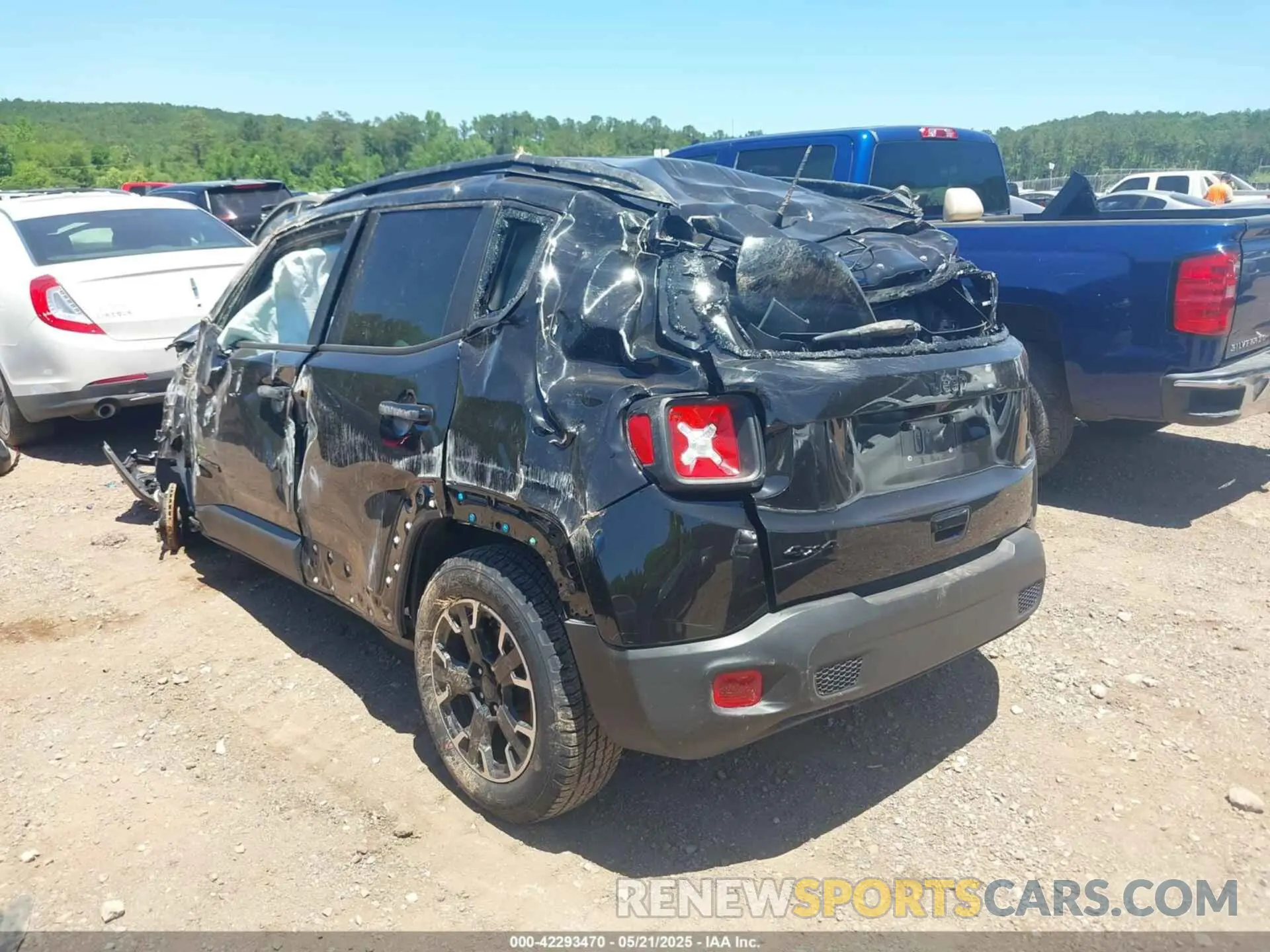 3 fotografías del automóvil dañado ZACNJDB13PPP69738 JEEP RENEGADE 2023
