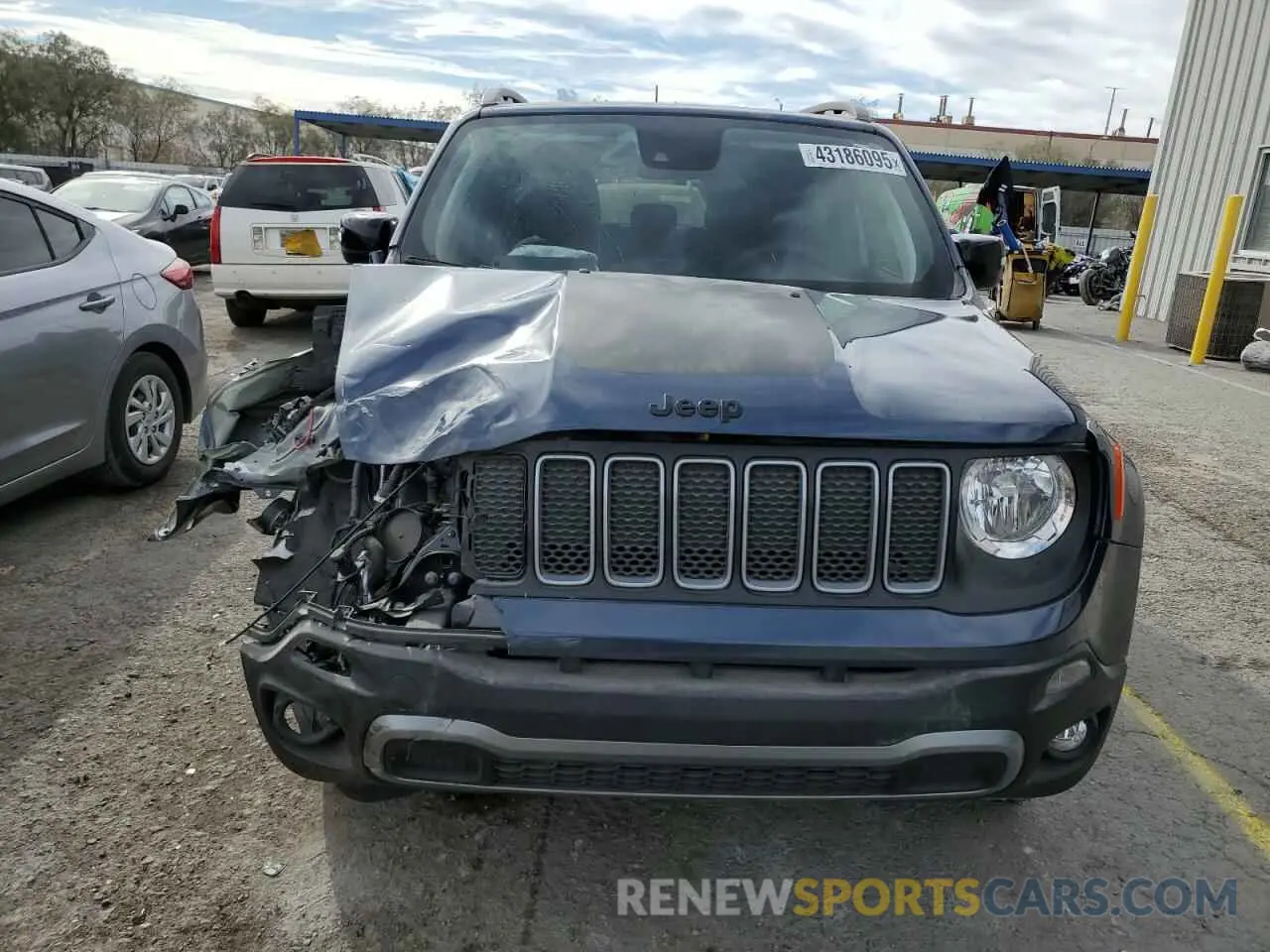 5 fotografías del automóvil dañado ZACNJDB16PPP41240 JEEP RENEGADE 2023