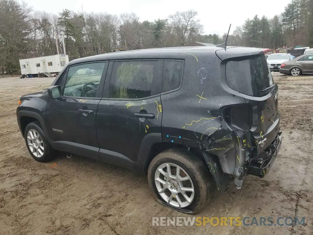 2 fotografías del automóvil dañado ZACNJDB16PPP57566 JEEP RENEGADE 2023