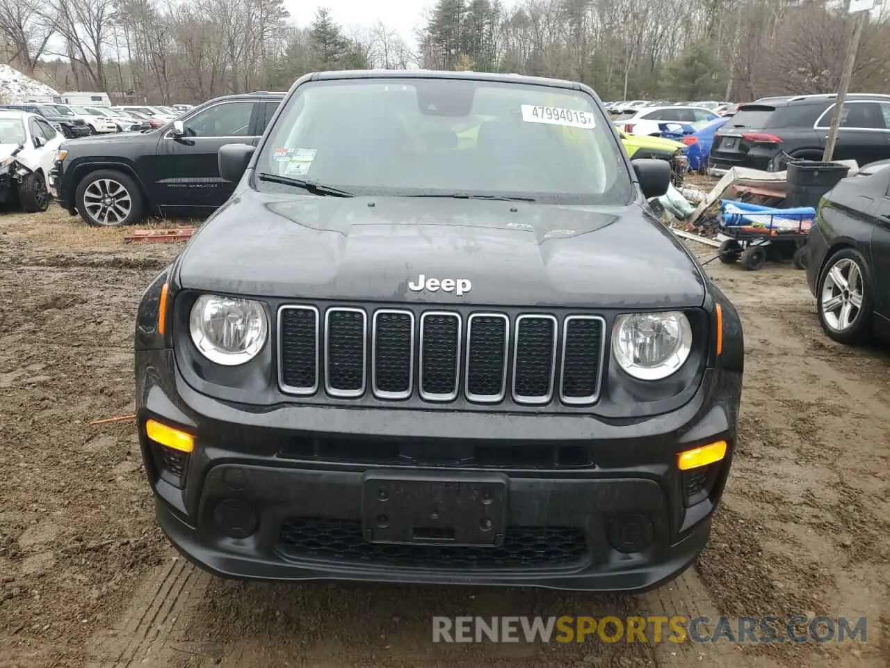 5 fotografías del automóvil dañado ZACNJDB16PPP57566 JEEP RENEGADE 2023