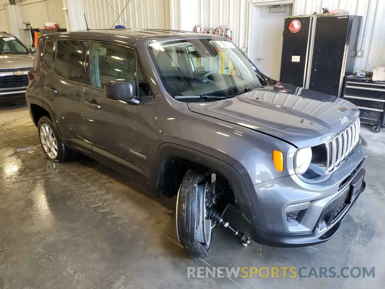 4 fotografías del automóvil dañado ZACNJDB18PPP69752 JEEP RENEGADE 2023
