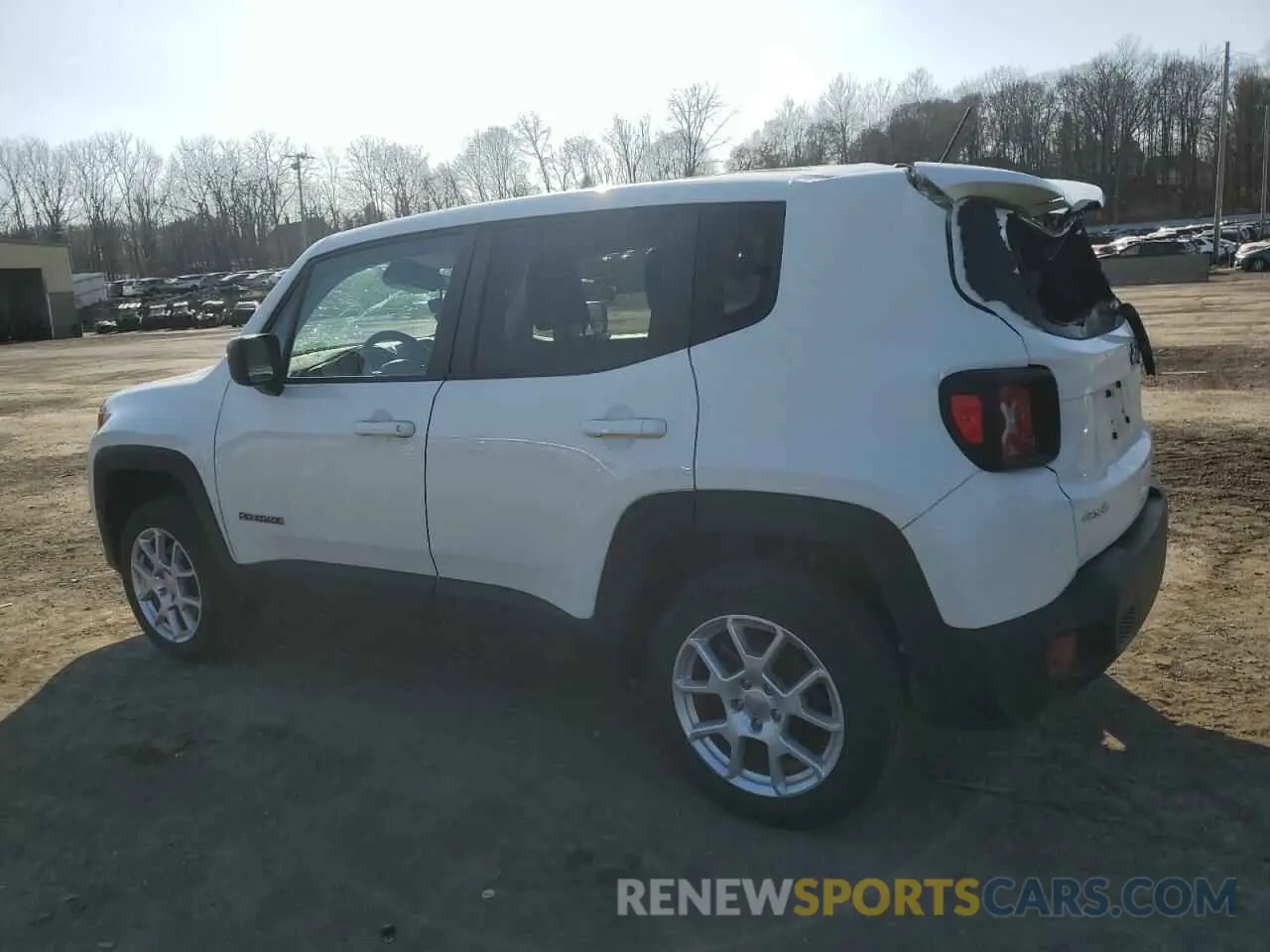 2 fotografías del automóvil dañado ZACNJDB1XPPP14431 JEEP RENEGADE 2023