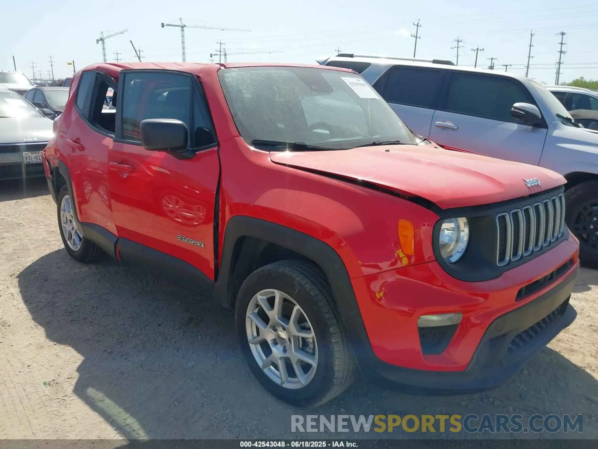 1 fotografías del automóvil dañado ZACNJDB1XPPP68568 JEEP RENEGADE 2023
