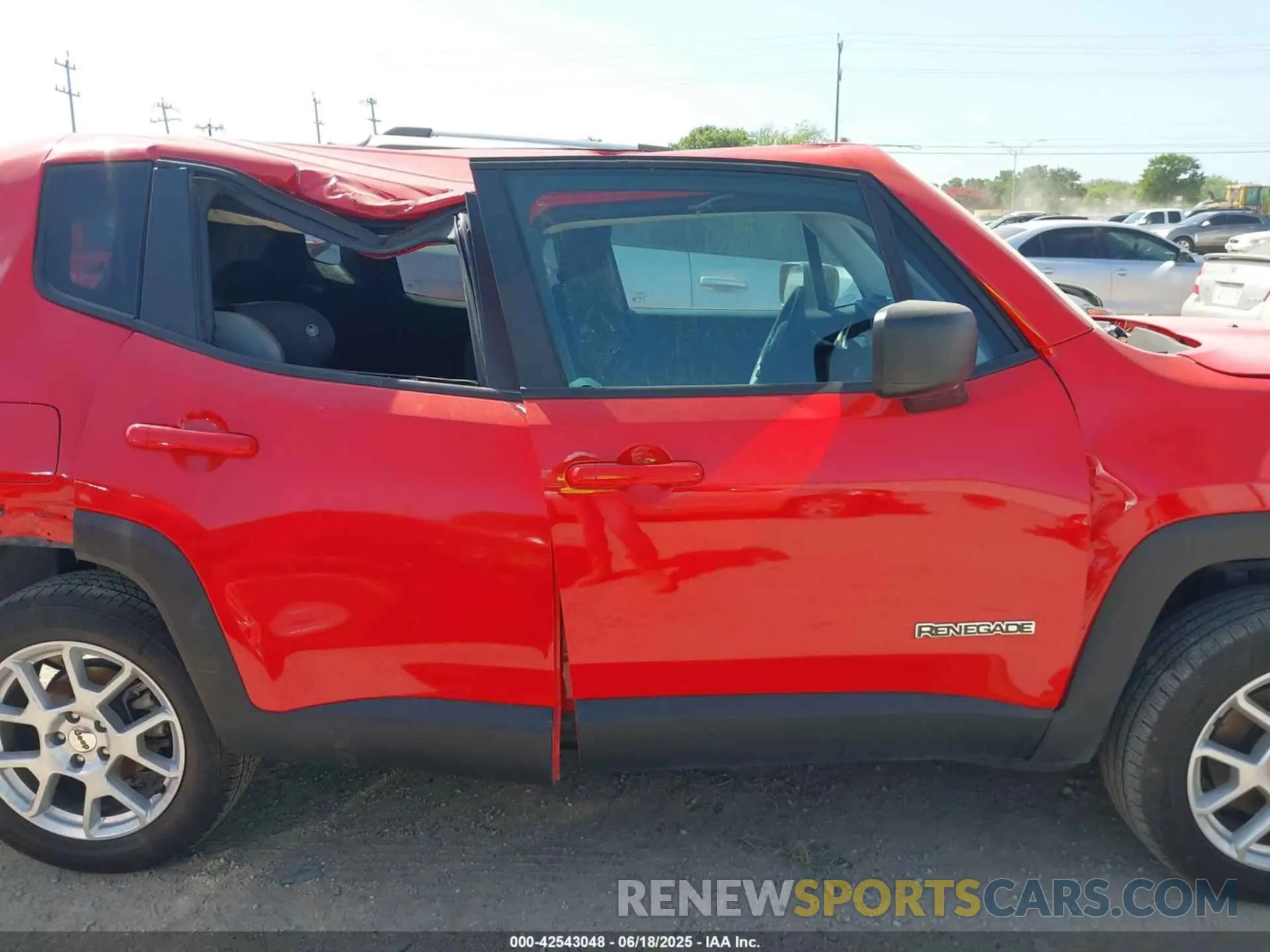 13 fotografías del automóvil dañado ZACNJDB1XPPP68568 JEEP RENEGADE 2023