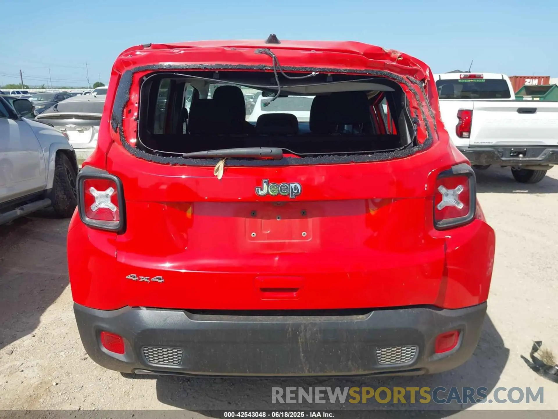 16 fotografías del automóvil dañado ZACNJDB1XPPP68568 JEEP RENEGADE 2023