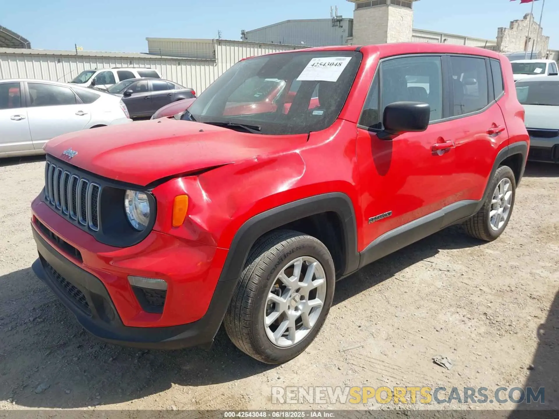 2 fotografías del automóvil dañado ZACNJDB1XPPP68568 JEEP RENEGADE 2023