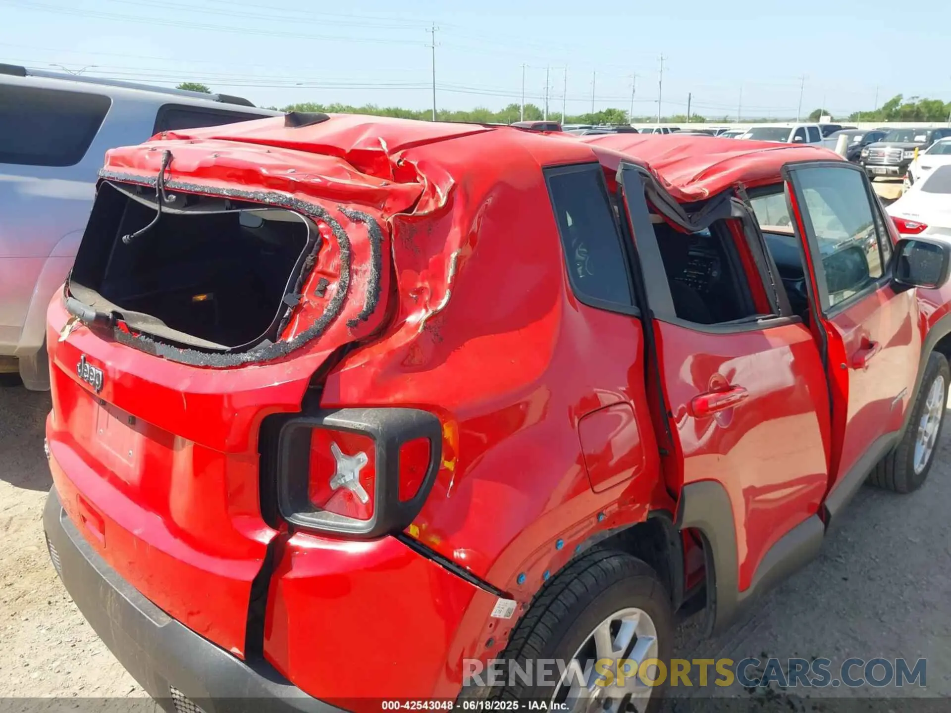 6 fotografías del automóvil dañado ZACNJDB1XPPP68568 JEEP RENEGADE 2023