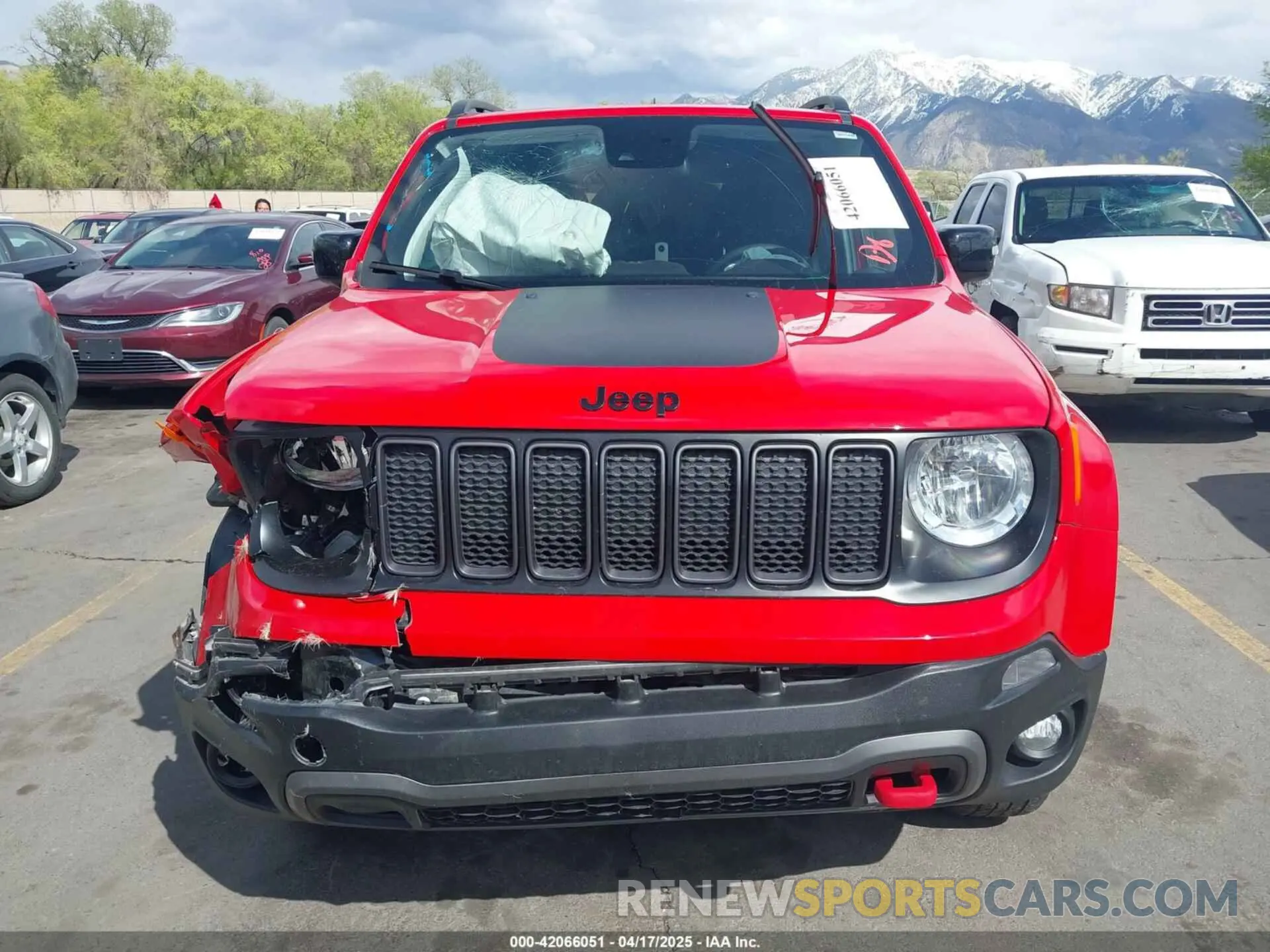 12 fotografías del automóvil dañado ZACNJDC11PPP15305 JEEP RENEGADE 2023