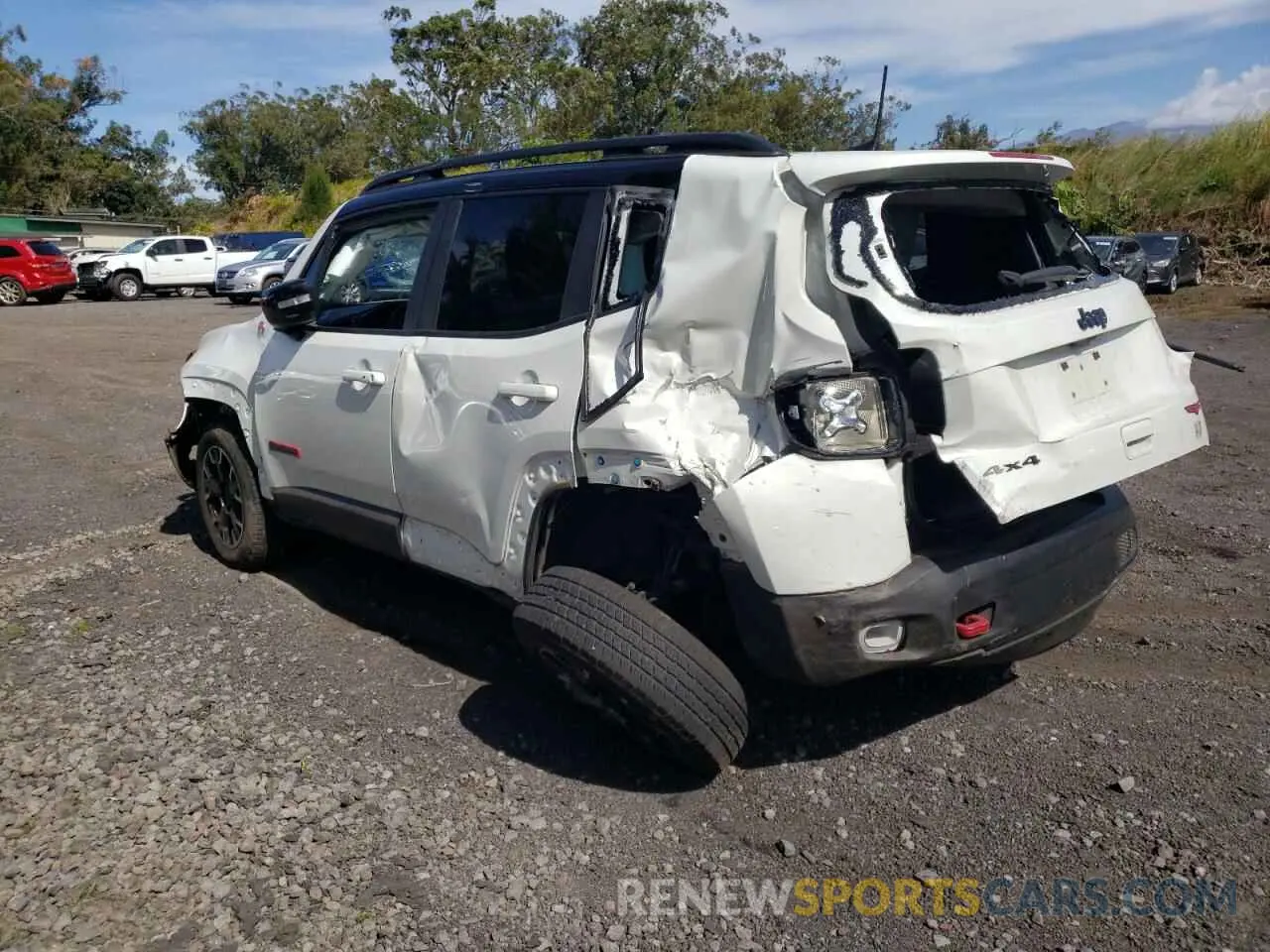 2 fotografías del automóvil dañado ZACNJDC11PPP71146 JEEP RENEGADE 2023