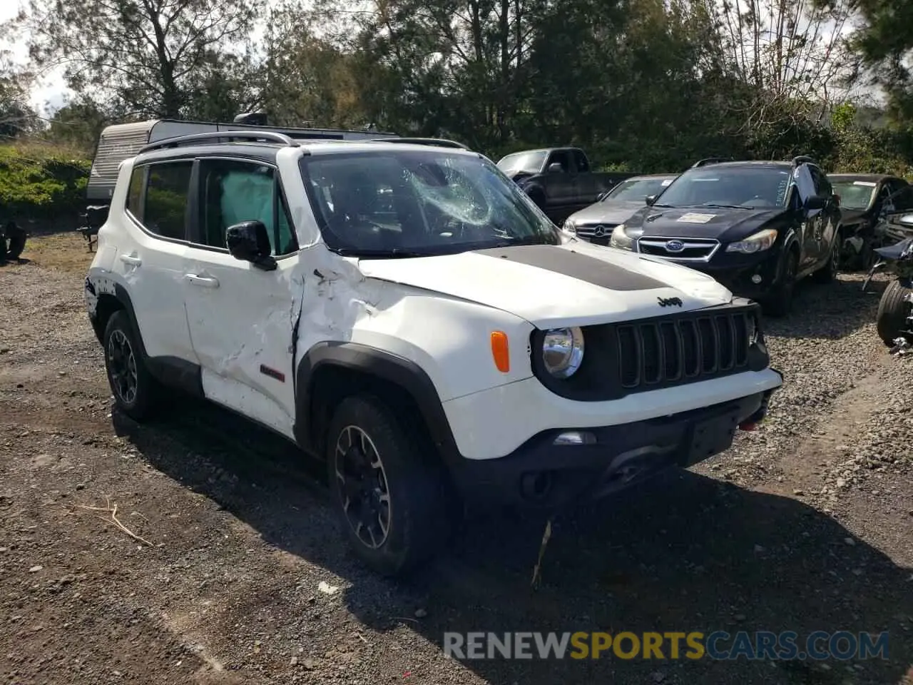 4 fotografías del automóvil dañado ZACNJDC11PPP71146 JEEP RENEGADE 2023