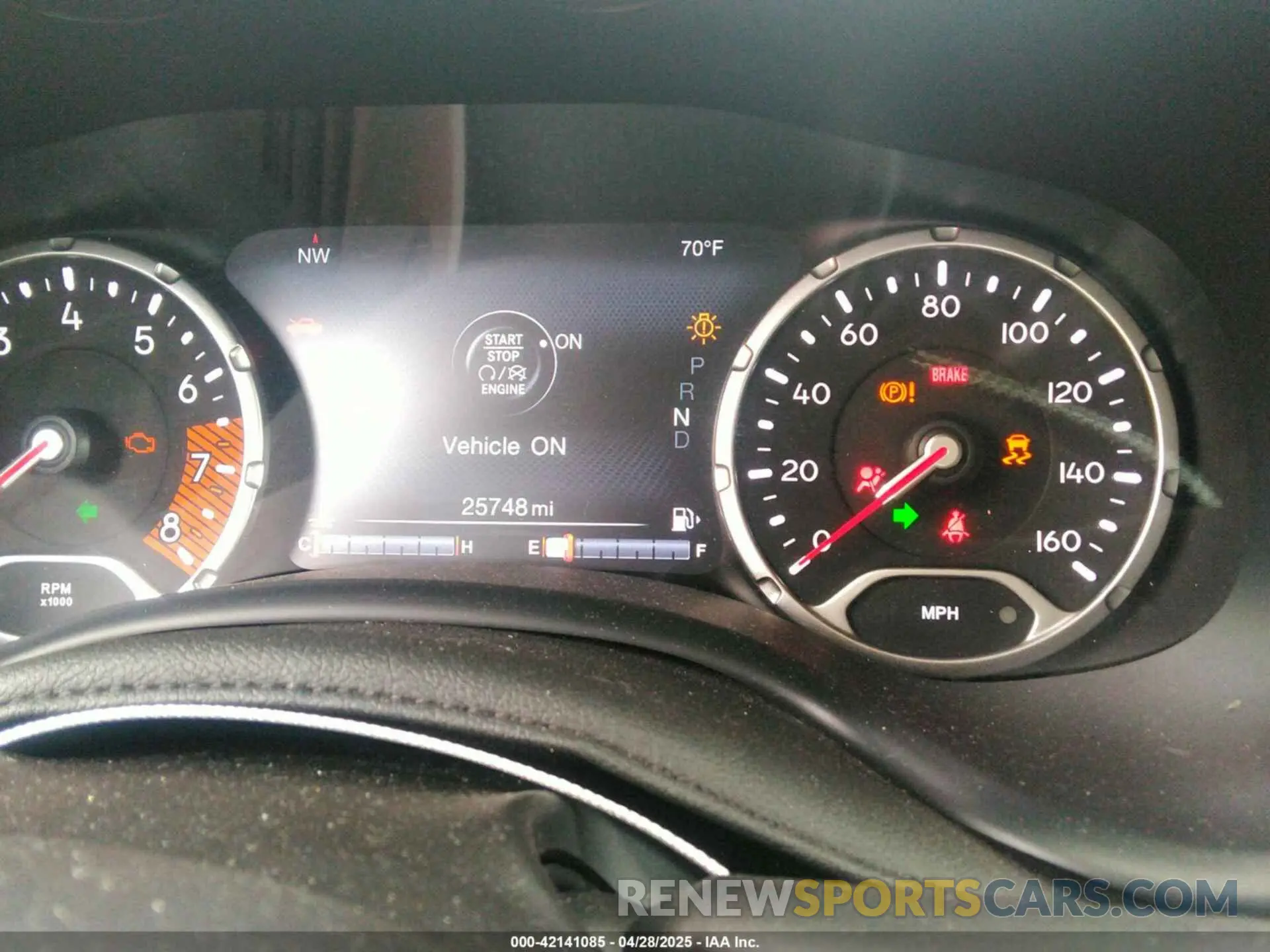 7 fotografías del automóvil dañado ZACNJDC15PPP67715 JEEP RENEGADE 2023