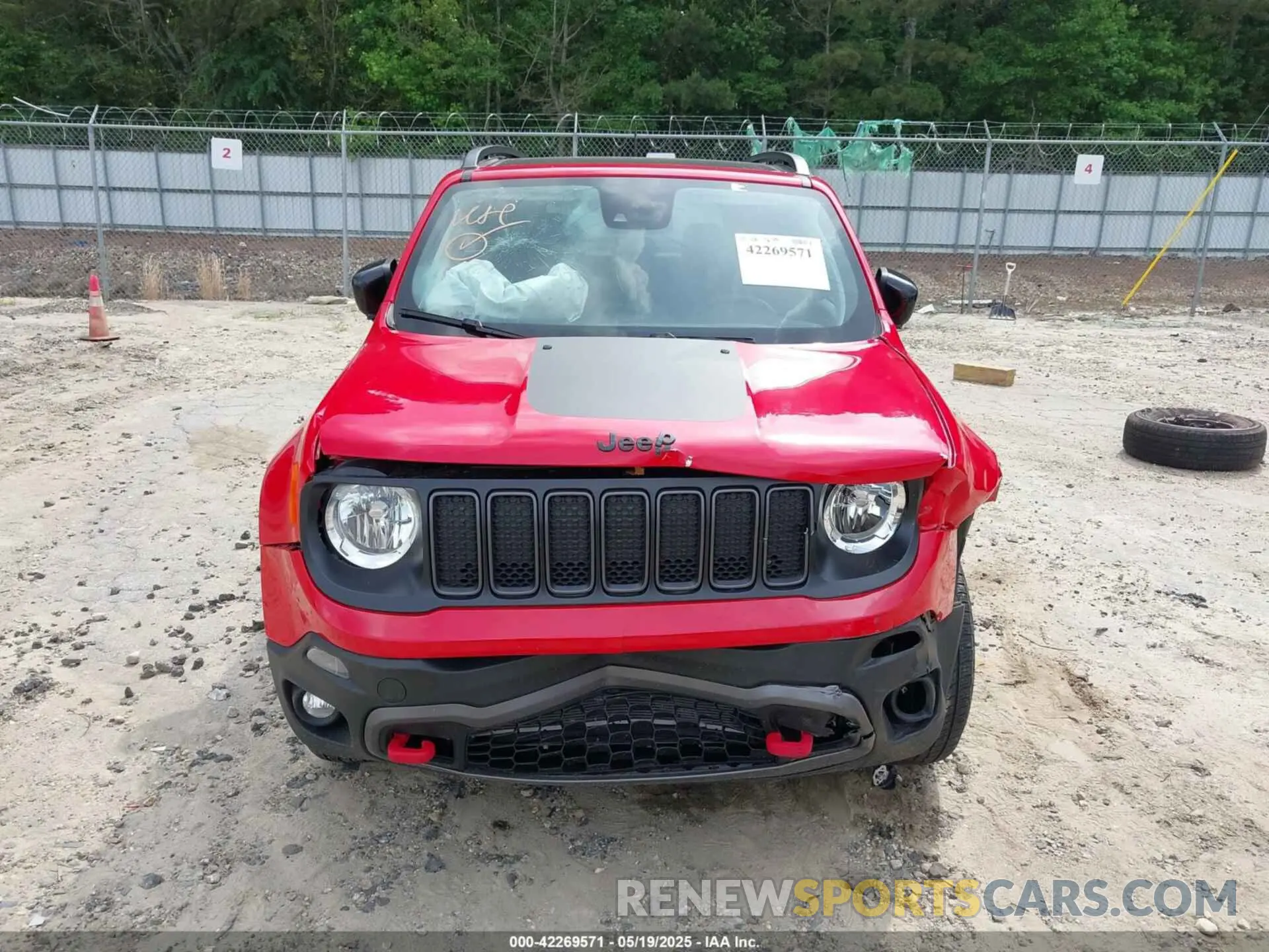 6 fotografías del automóvil dañado ZACNJDC18PPP61388 JEEP RENEGADE 2023
