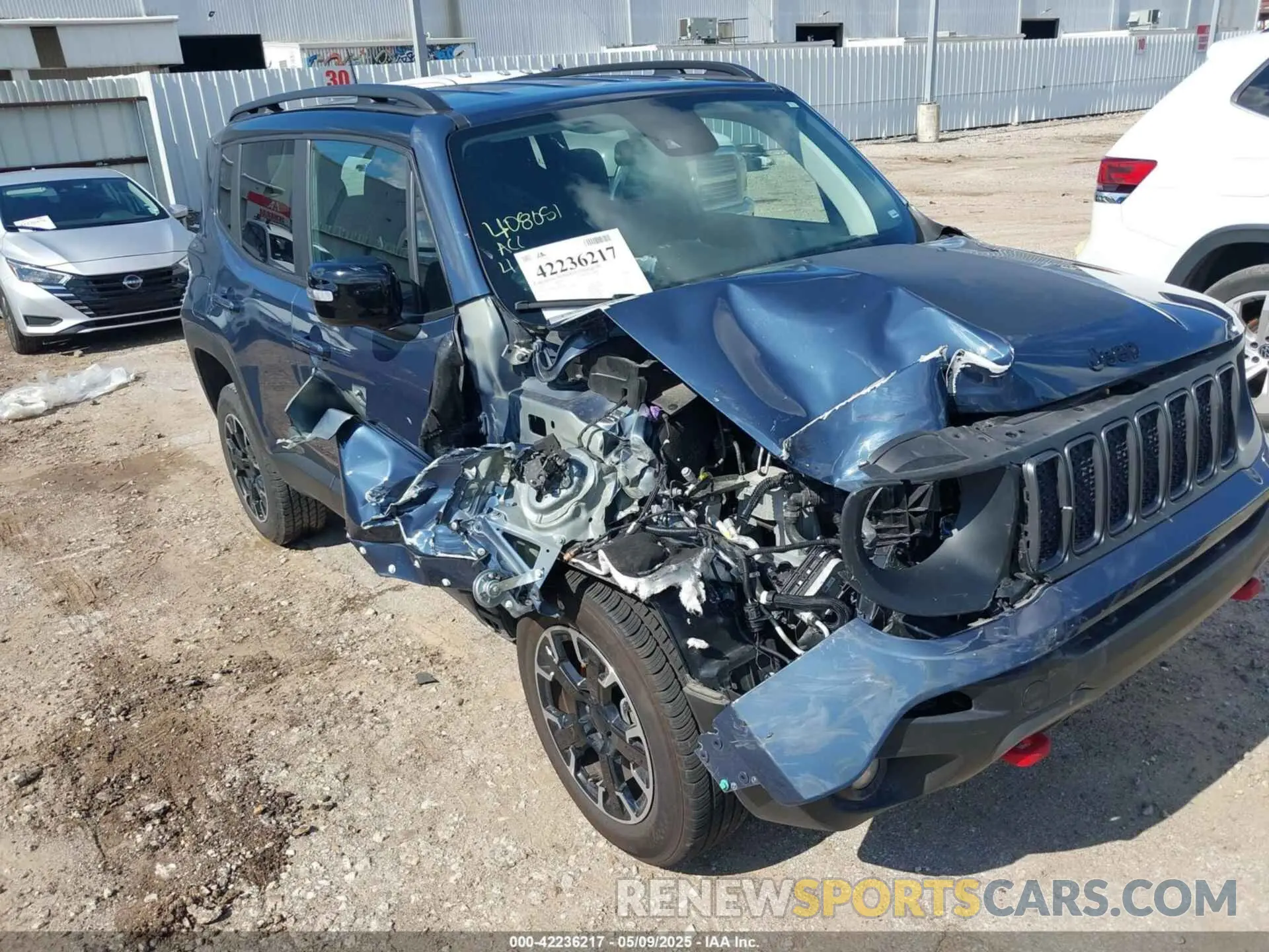6 fotografías del automóvil dañado ZACNJDC19PPP70231 JEEP RENEGADE 2023