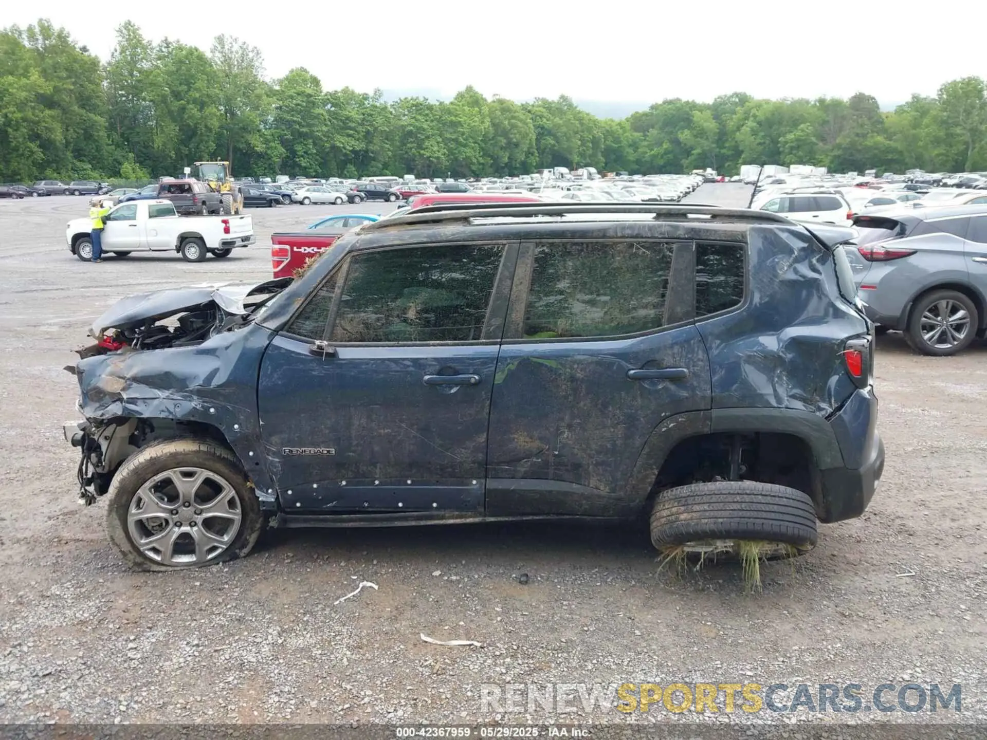 14 fotografías del automóvil dañado ZACNJDD14PPP38057 JEEP RENEGADE 2023