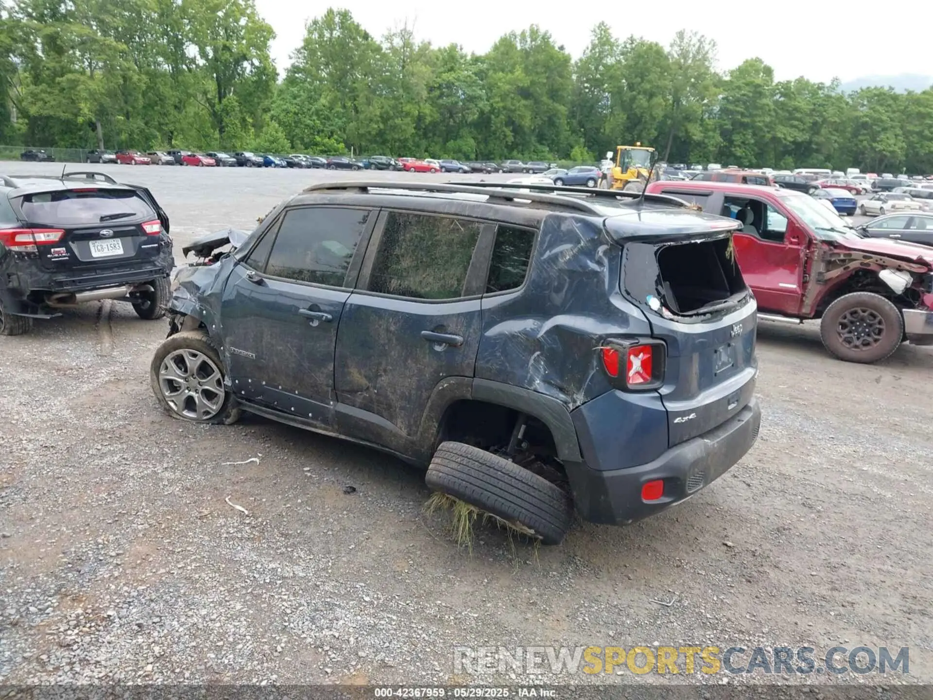 3 fotografías del automóvil dañado ZACNJDD14PPP38057 JEEP RENEGADE 2023