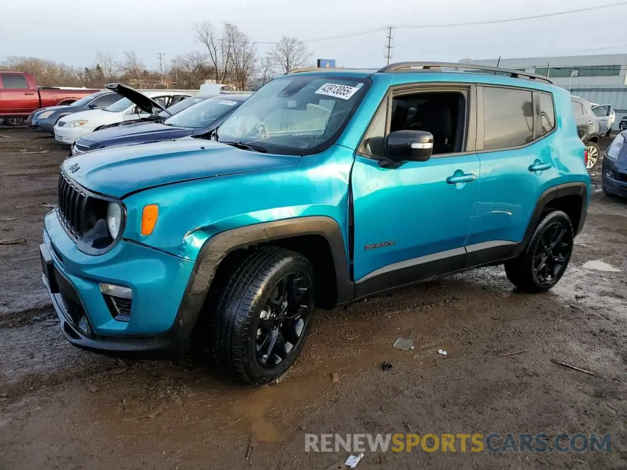 1 fotografías del automóvil dañado ZACNJDE14NPN77379 JEEP RENEGADE A 2022