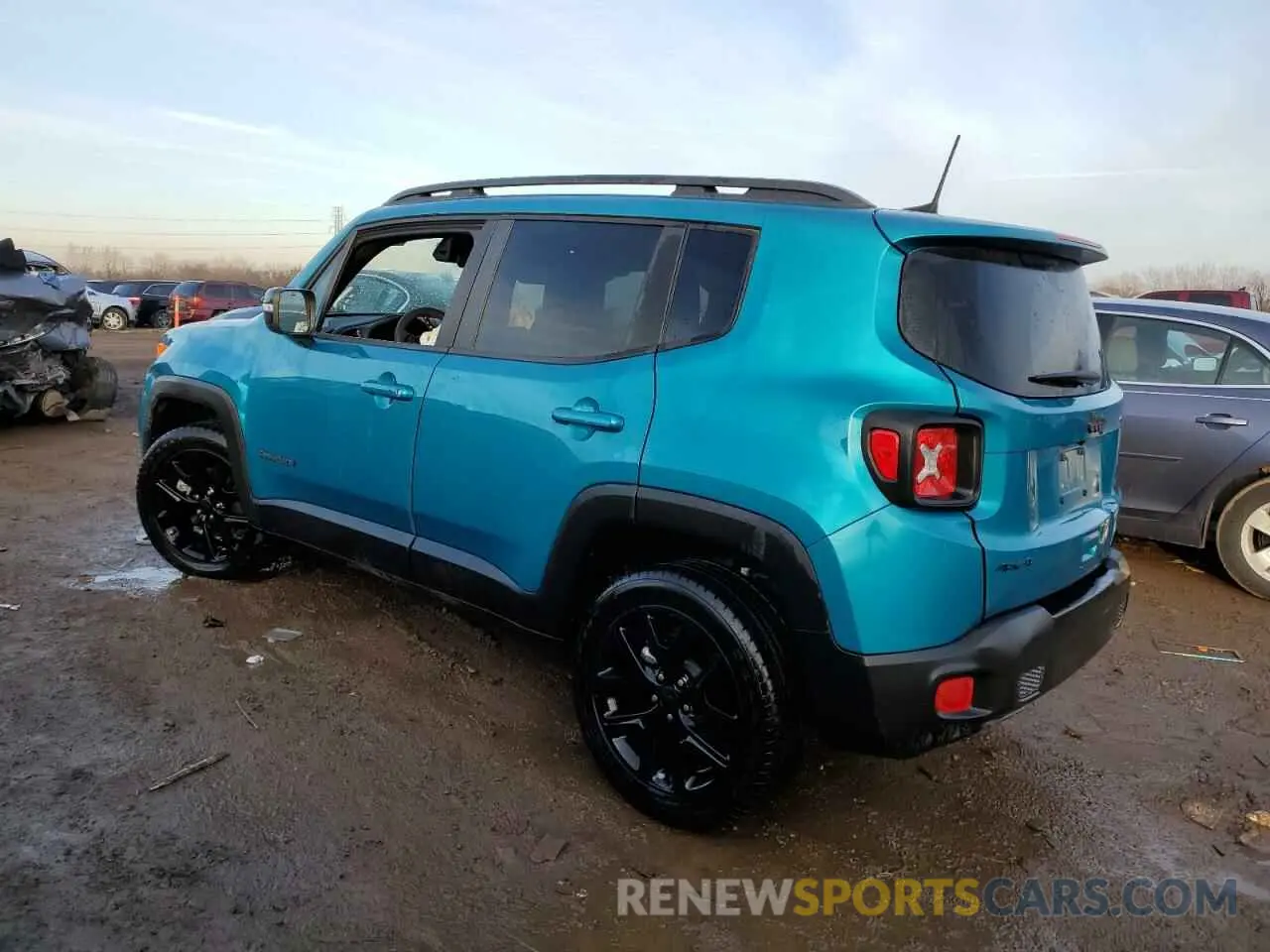 2 fotografías del automóvil dañado ZACNJDE14NPN77379 JEEP RENEGADE A 2022