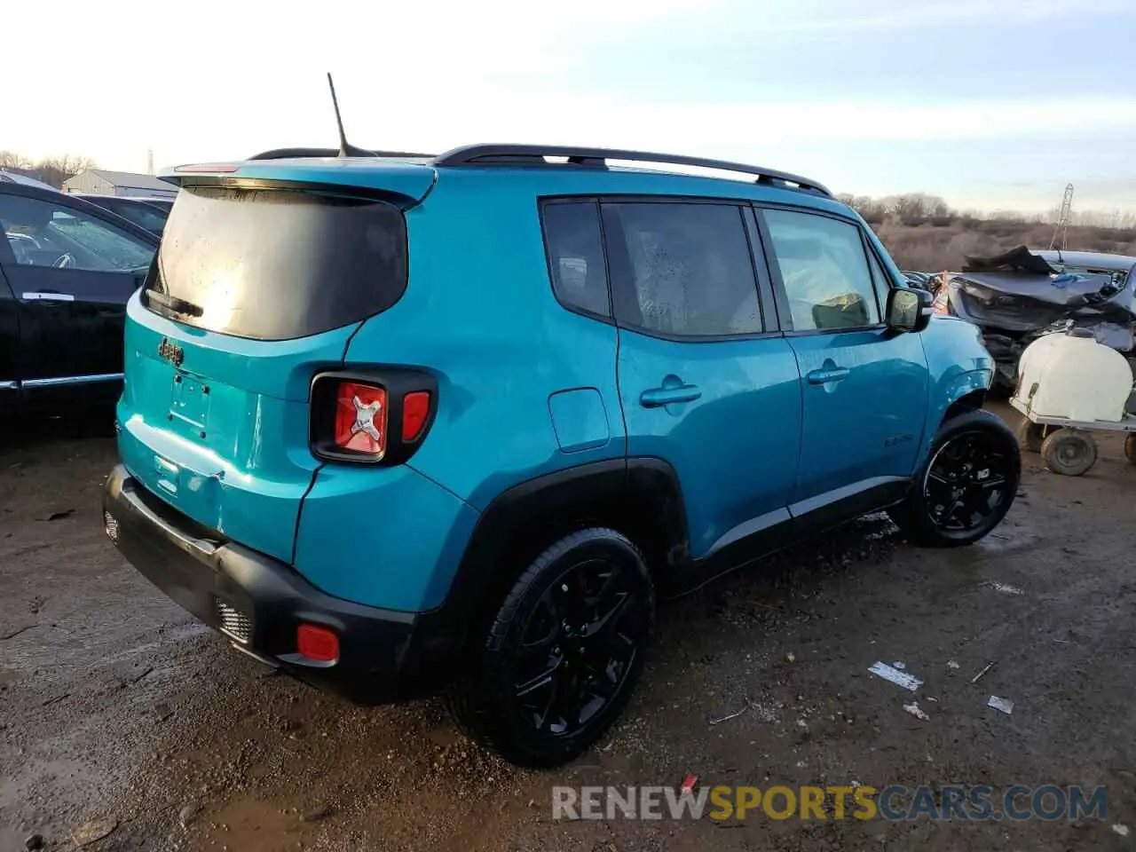 3 fotografías del automóvil dañado ZACNJDE14NPN77379 JEEP RENEGADE A 2022