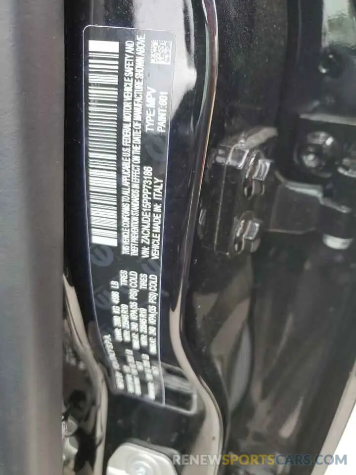 12 fotografías del automóvil dañado ZACNJDE15PPP73186 JEEP RENEGADE A 2023