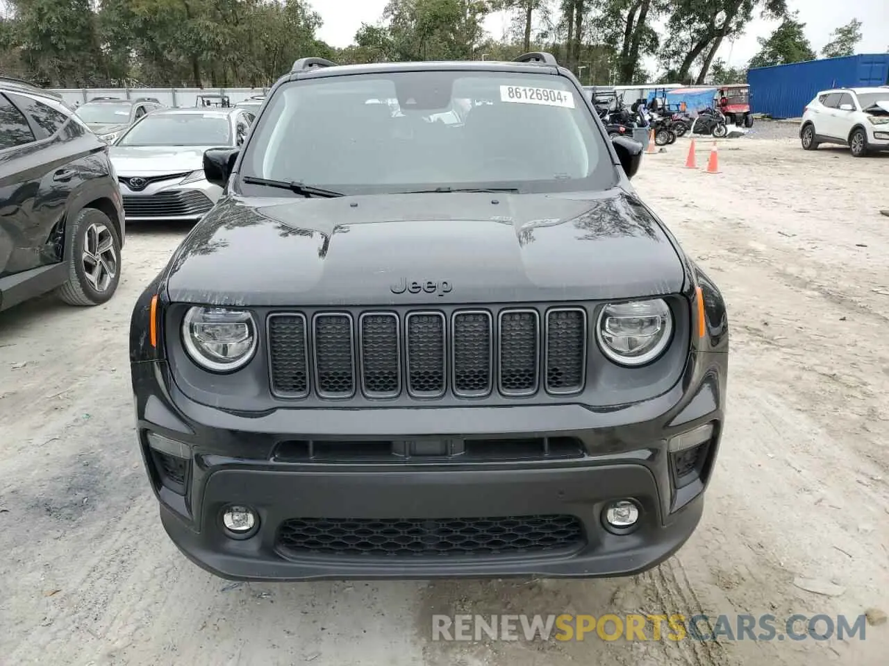 5 fotografías del automóvil dañado ZACNJDE15PPP73186 JEEP RENEGADE A 2023