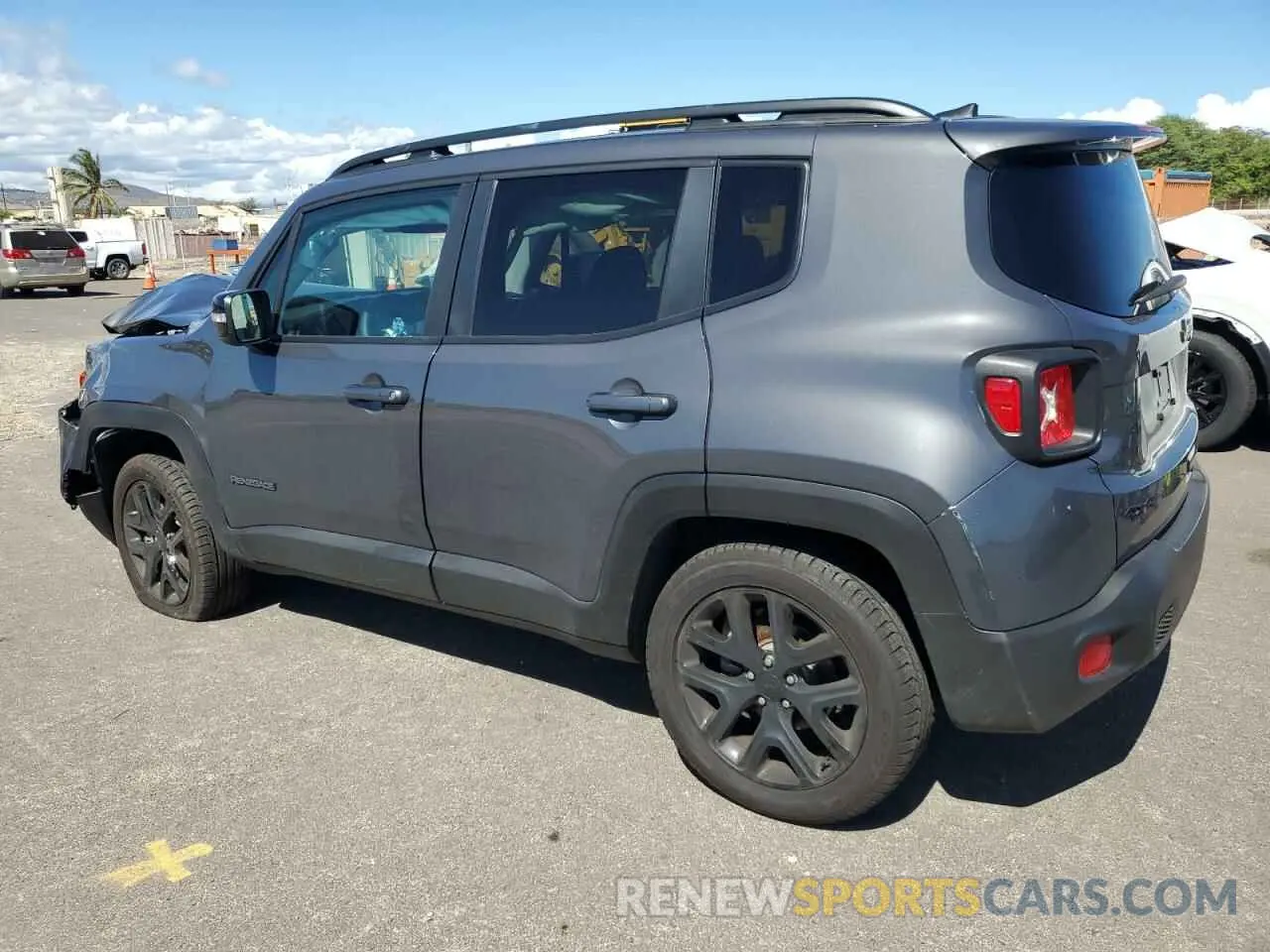 2 fotografías del automóvil dañado ZACNJDE17PPP31232 JEEP RENEGADE A 2023