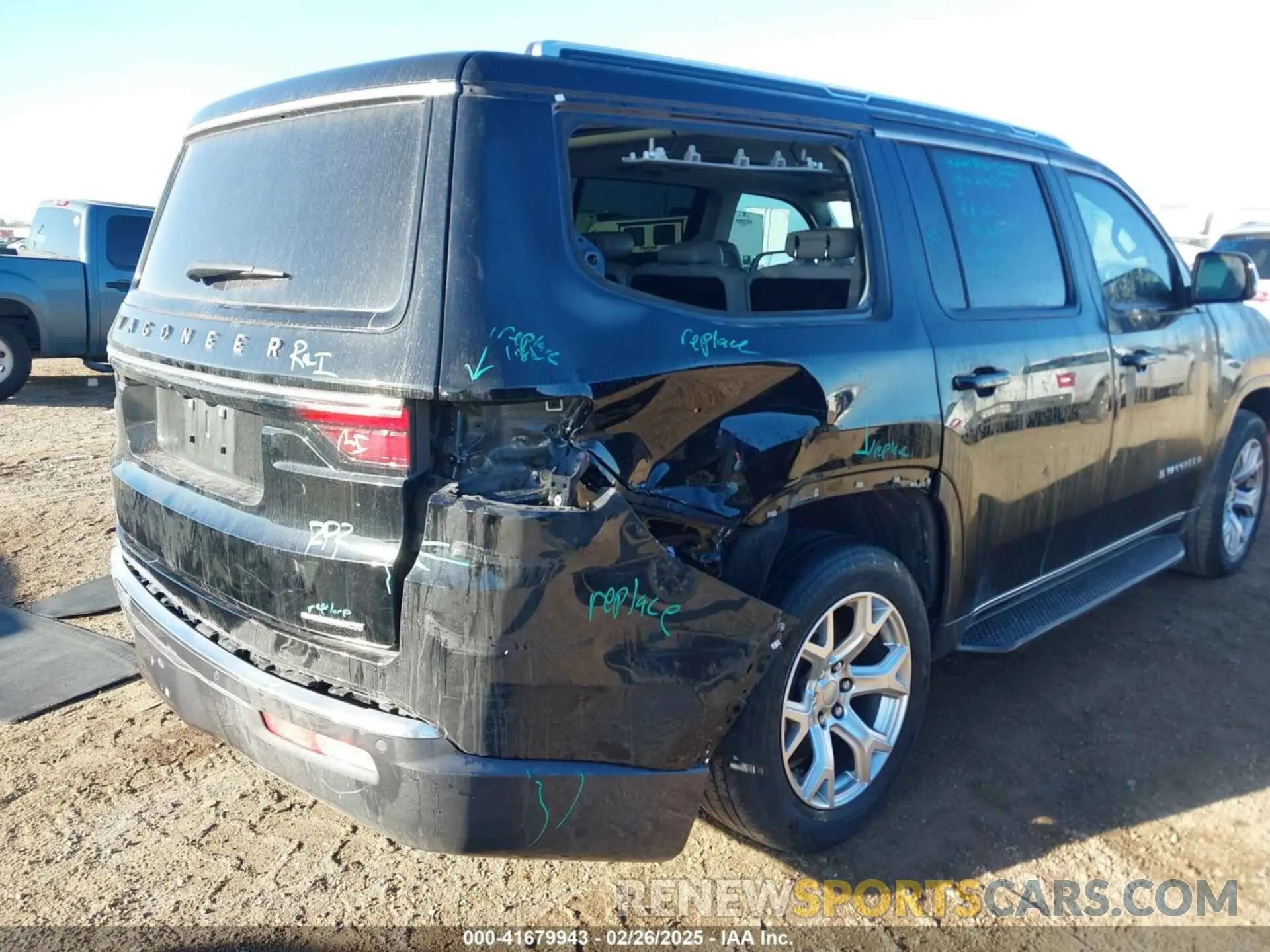 6 fotografías del automóvil dañado 1C4SJVAT0NS206152 JEEP WAGONEER 2022