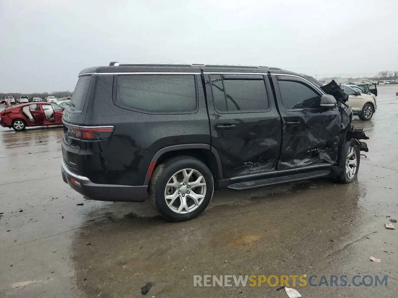 3 fotografías del automóvil dañado 1C4SJVBT0NS182899 JEEP WAGONEER 2022