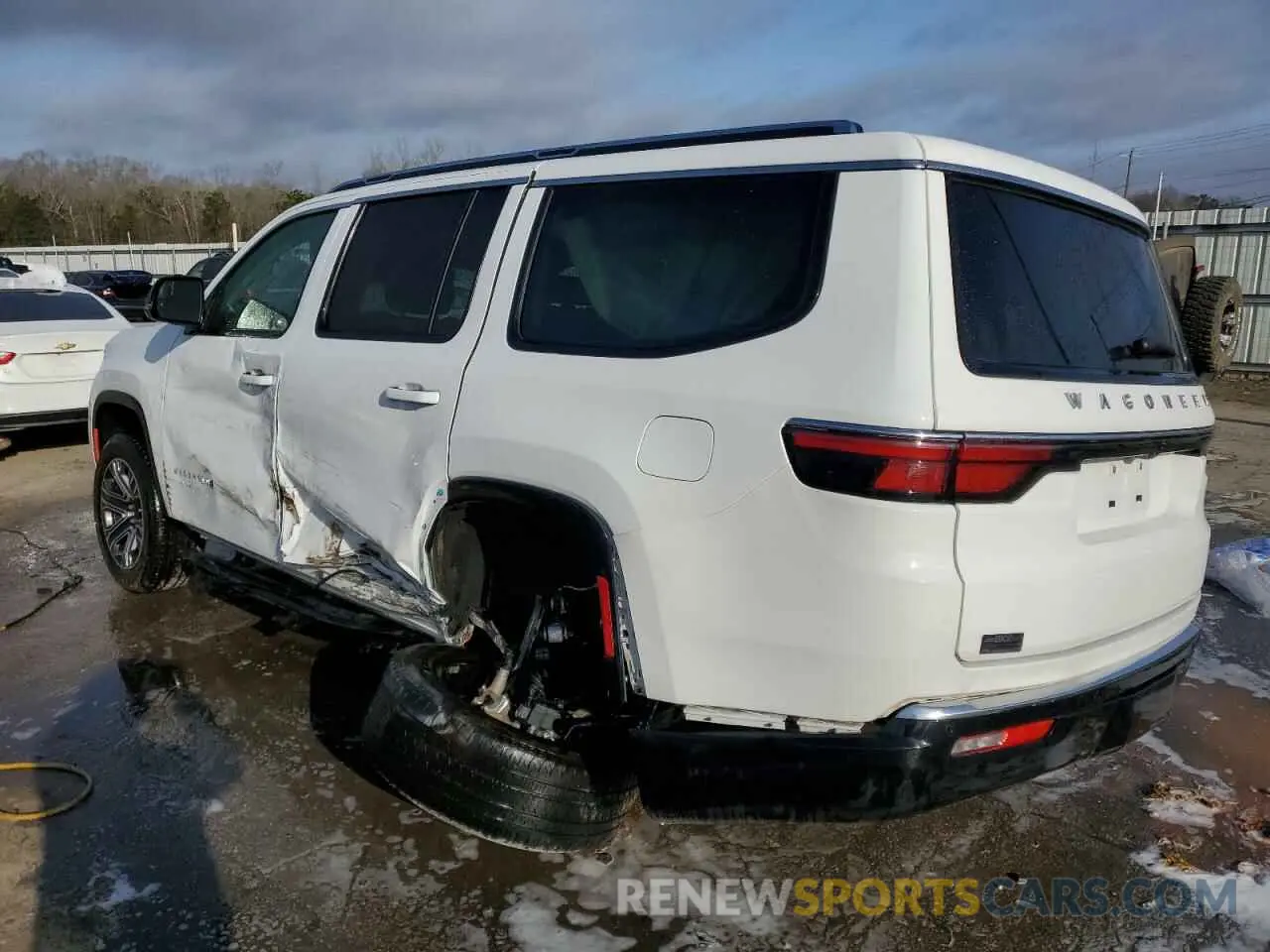 2 fotografías del automóvil dañado 1C4SJUAP3RS122152 JEEP WAGONEER 2024