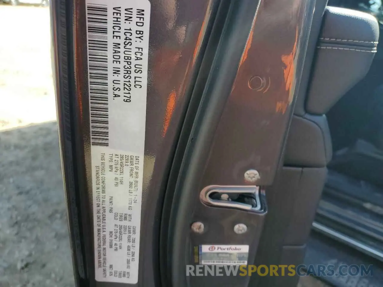 14 fotografías del automóvil dañado 1C4SJUBP3RS122179 JEEP WAGONEER 2024
