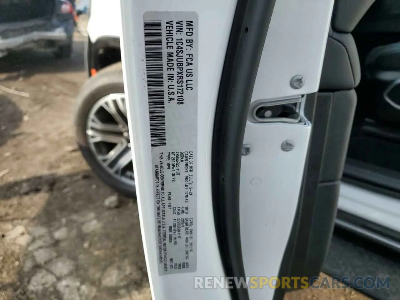 14 fotografías del automóvil dañado 1C4SJUBPXRS172108 JEEP WAGONEER 2024