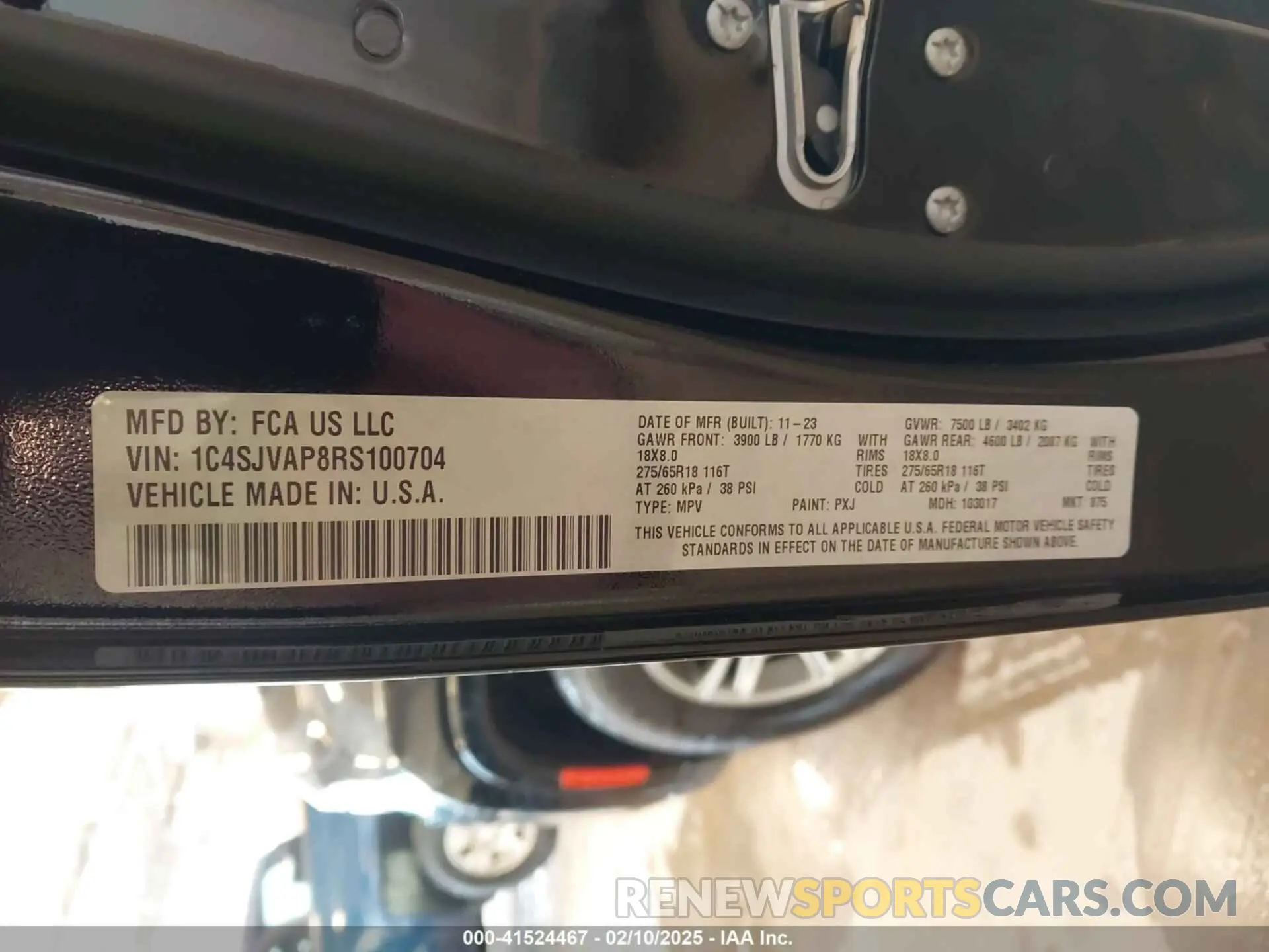 9 fotografías del automóvil dañado 1C4SJVAP8RS100704 JEEP WAGONEER 2024